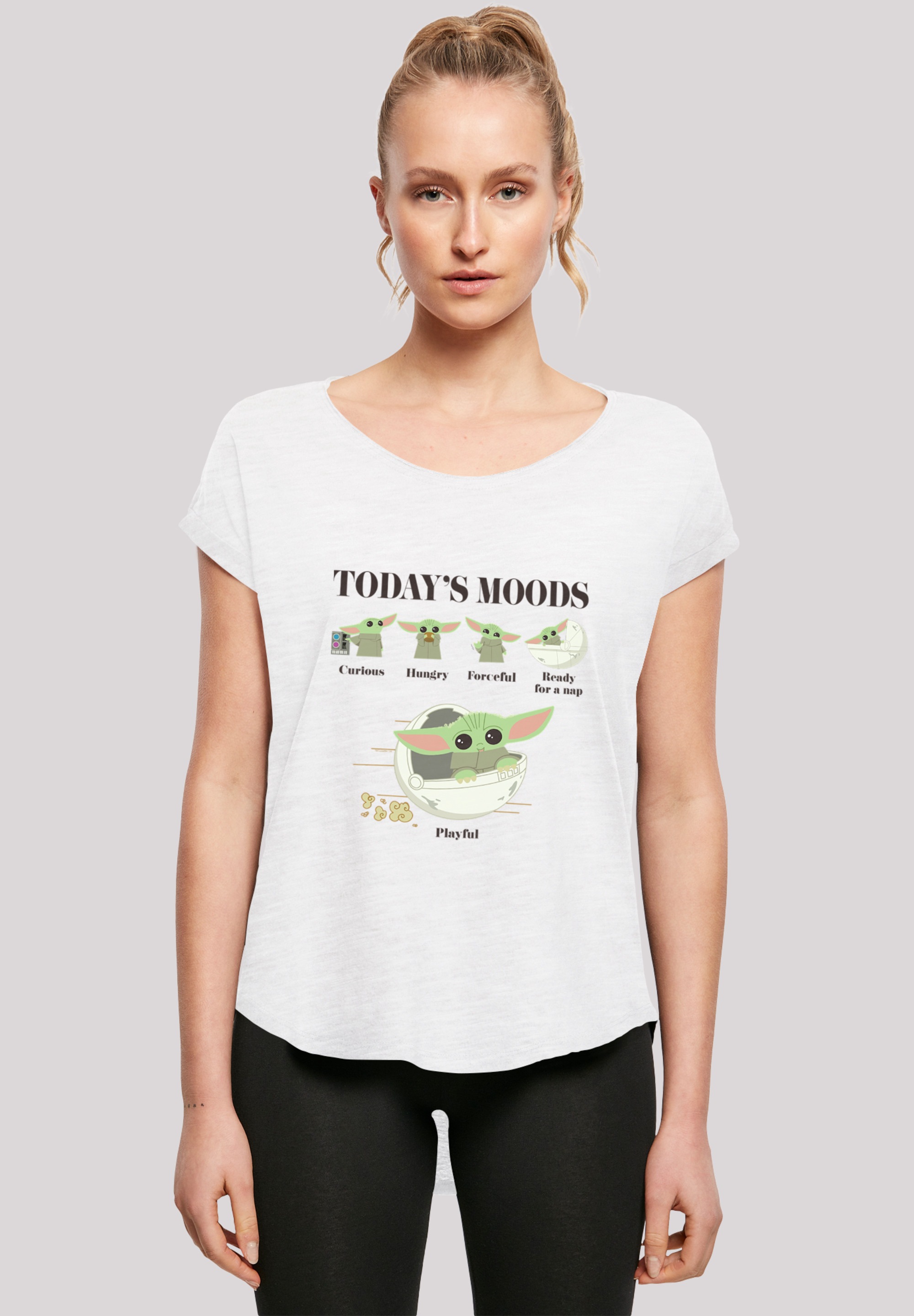 F4NT4STIC T-Shirt »Star Wars Mandalorian Child Moods«, Print