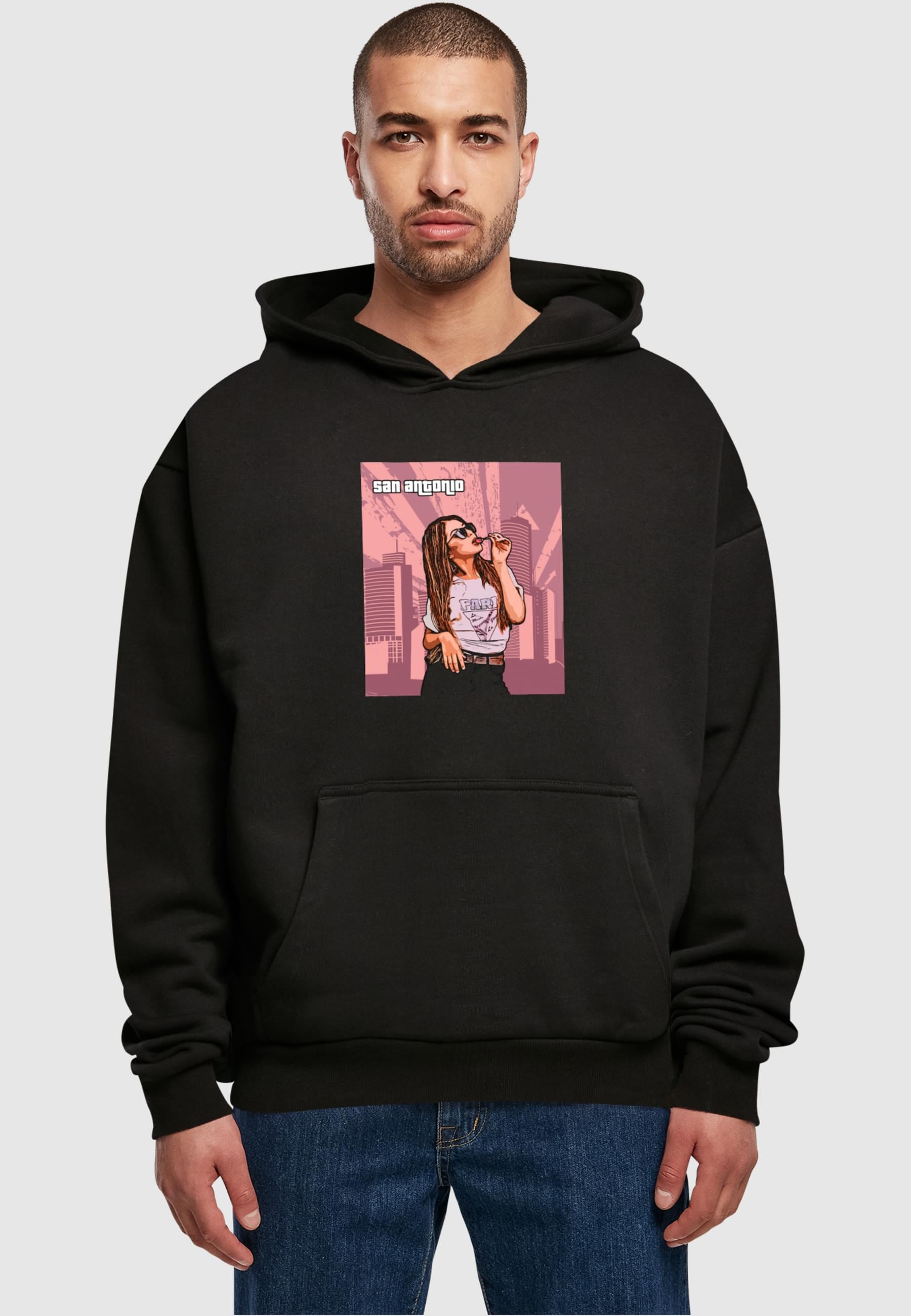 Merchcode Kapuzensweatshirt »Merchcode Herren Grand - San Antonio Ultra Heavy Hoody«, (1 tlg.)