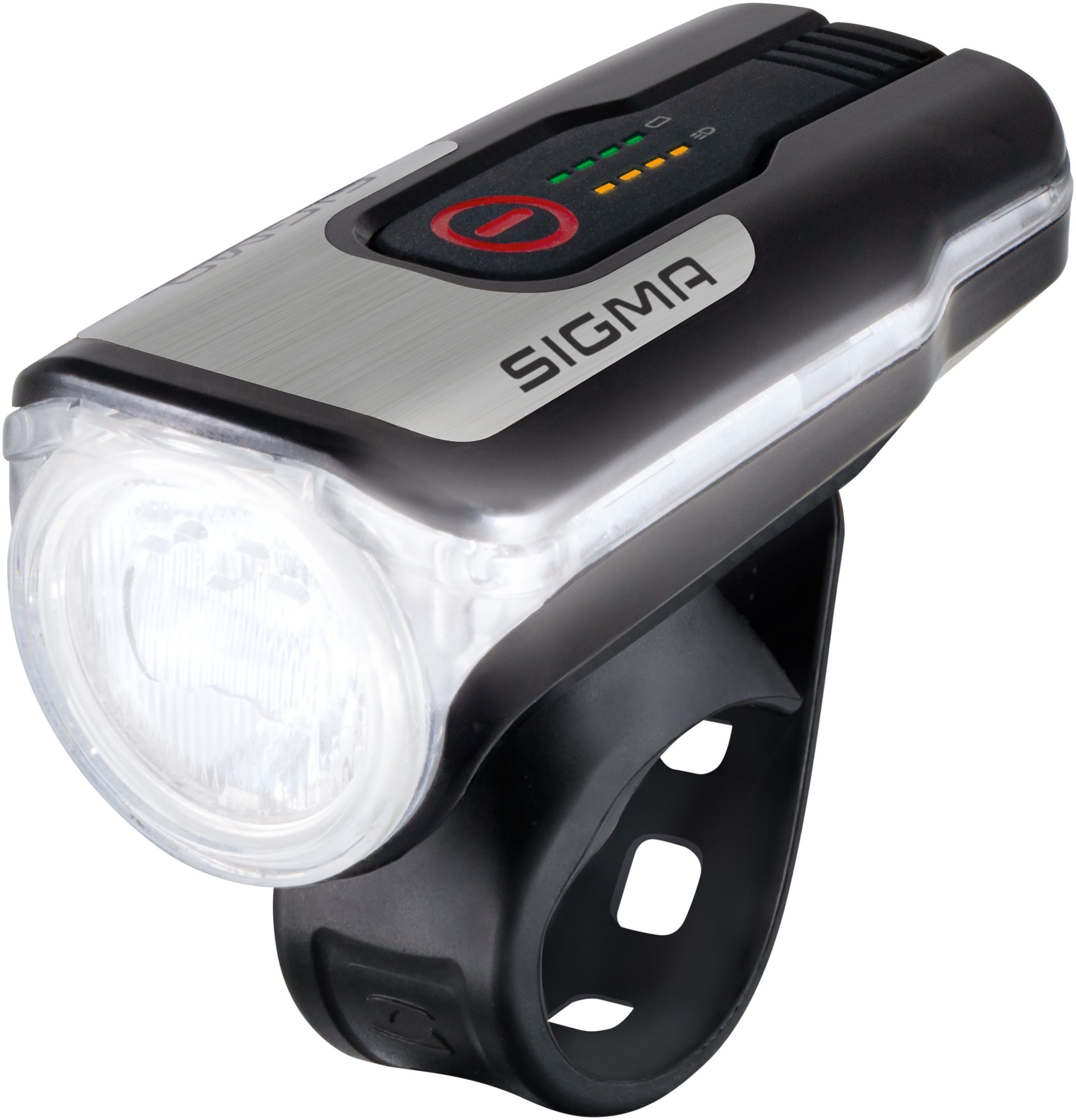 SIGMA SPORT Fahrrad-Frontlicht "LED-Akku-Frontleuchte Aura 80 USB", (Packung, 2 tlg., Frontlicht-Halterung-USB Kabel)