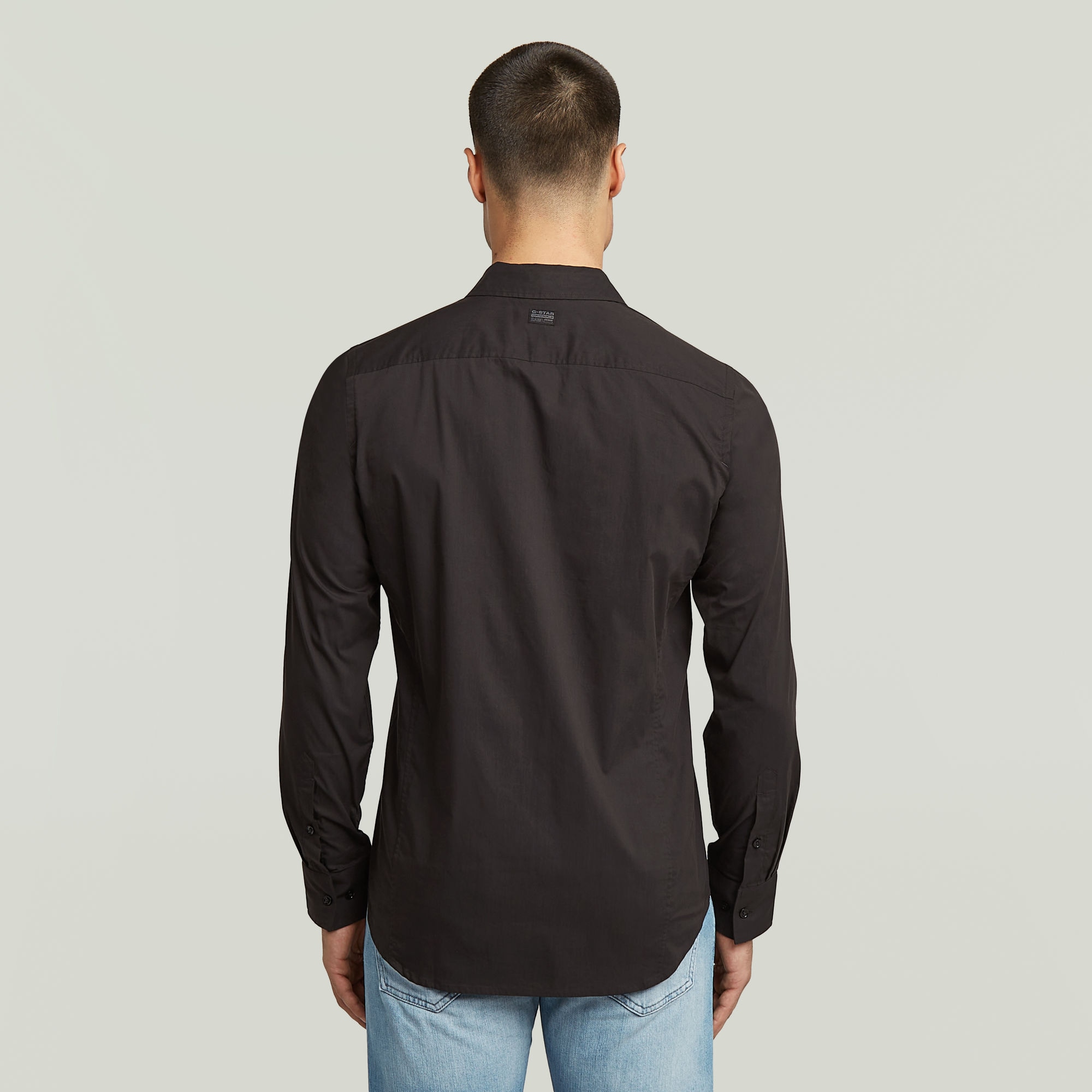 G-STAR Langarmhemd »Uniform Slim Shirt ls«, mit gesticktem Logo