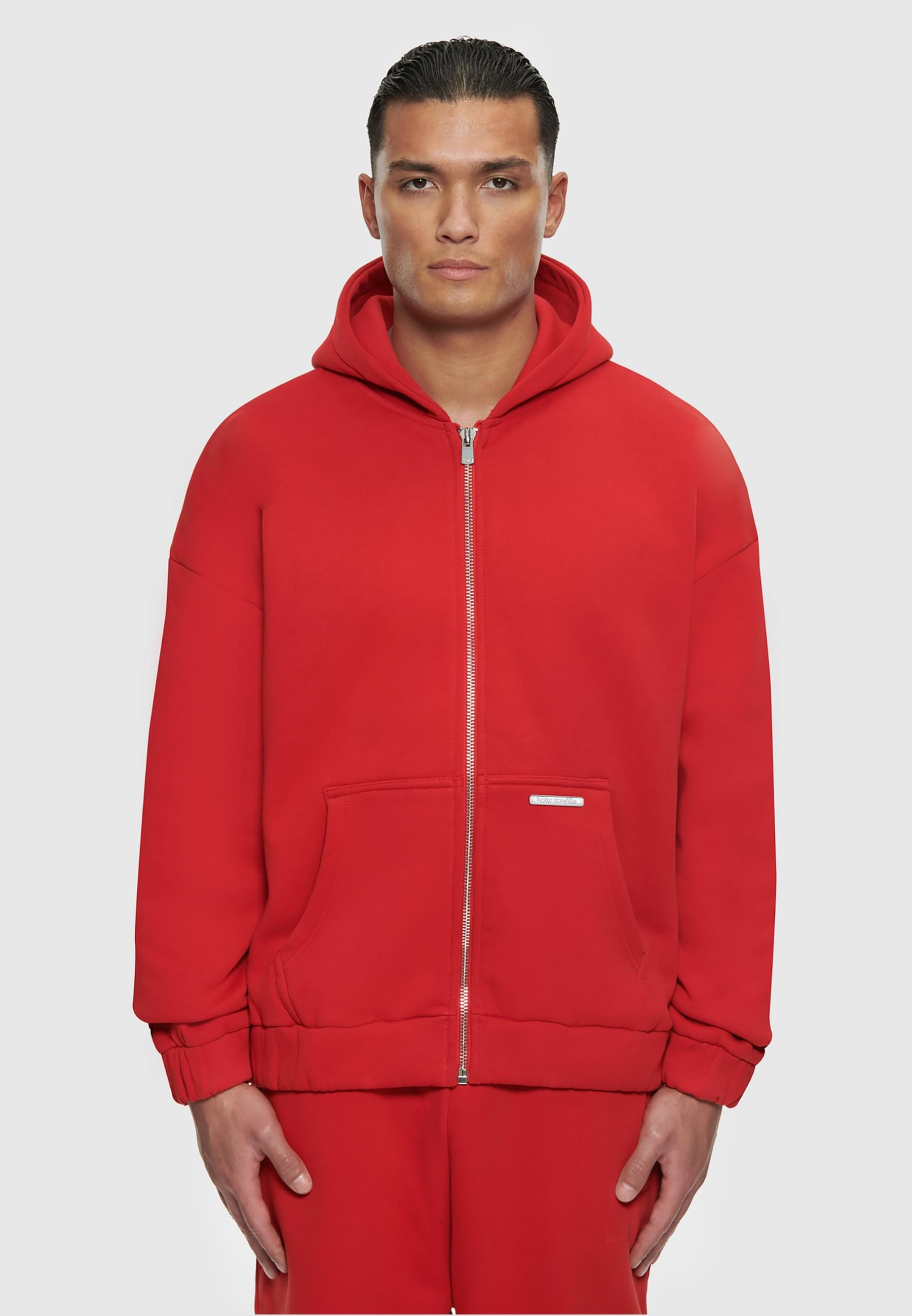 Dropsize Sweatjacke »Dropsize Herren Bazix Republiq Super Heavy Blank Zip-Hoodie«