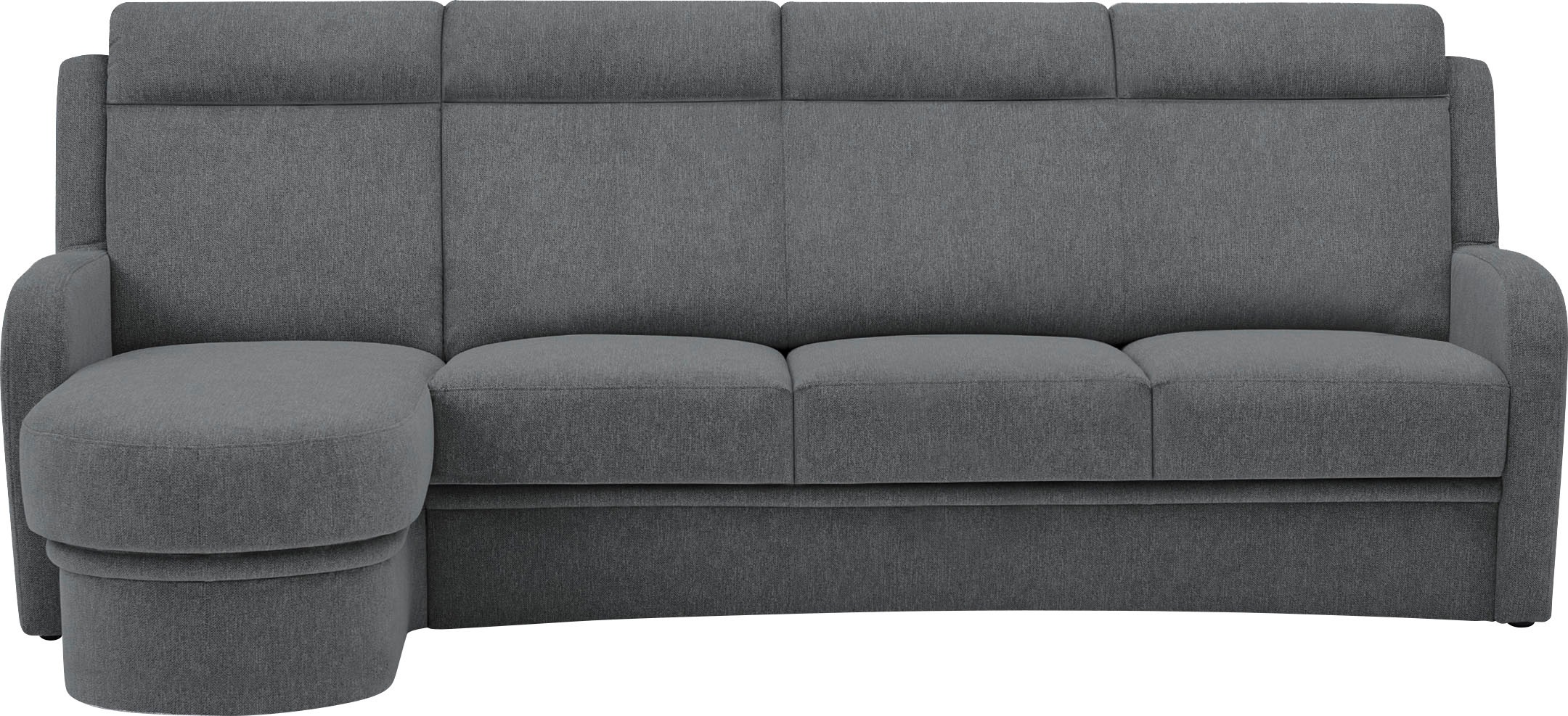 VILLA BECK Ecksofa »Varese L-Form«, (2 St.), Kopfteilverstellung, wahlweise mit Sitzvorzug, in Sitzhöhe 49 cm
