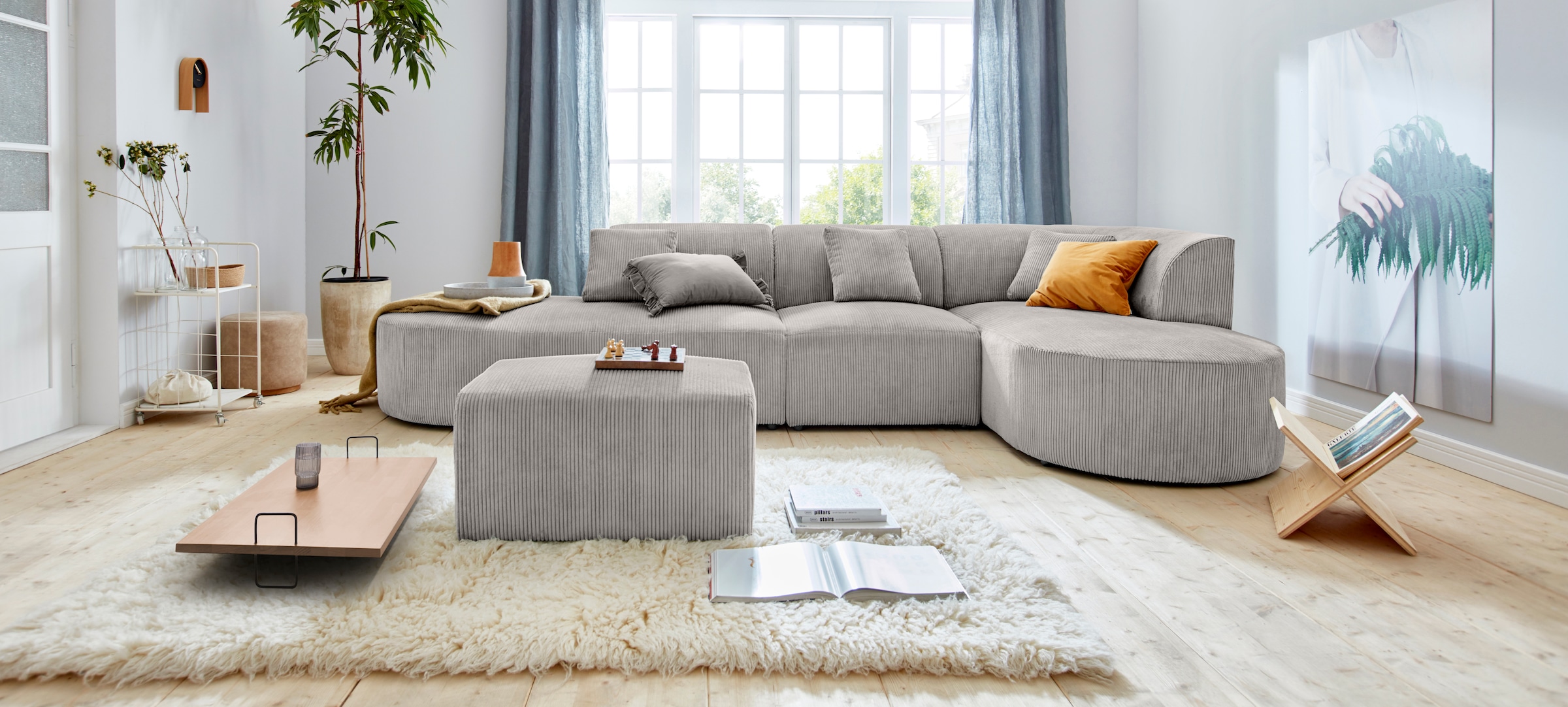 andas Ecksofa "Alesund L-Form" bestehend aus Modulen, auch einzeln erhältll günstig online kaufen