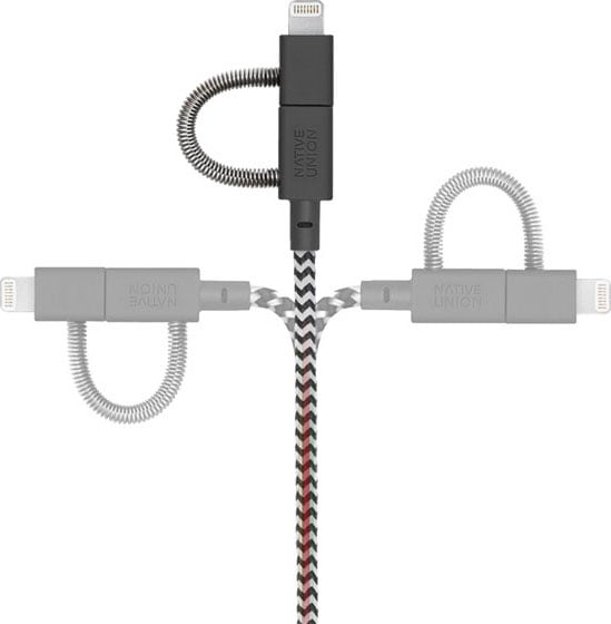NATIVE UNION Smartphone-Kabel »Gürtelkabel Universal«, USB Typ A-Micro-USB-Lightning-USB-C, 200 cm