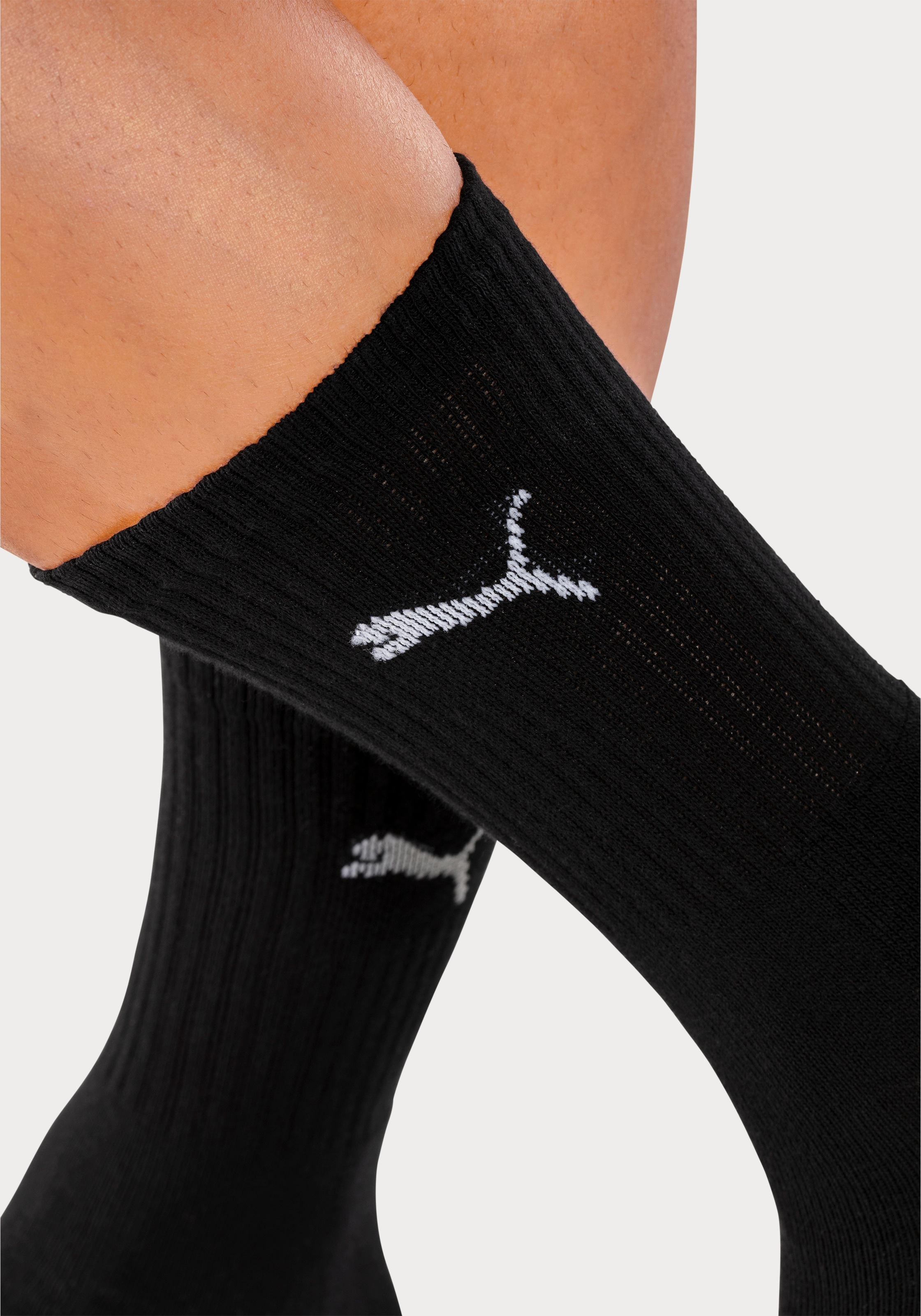 PUMA Sportsocken, (9 Paar), Tennissocken, atmungsaktiv, feuchtigkeitsregulierend