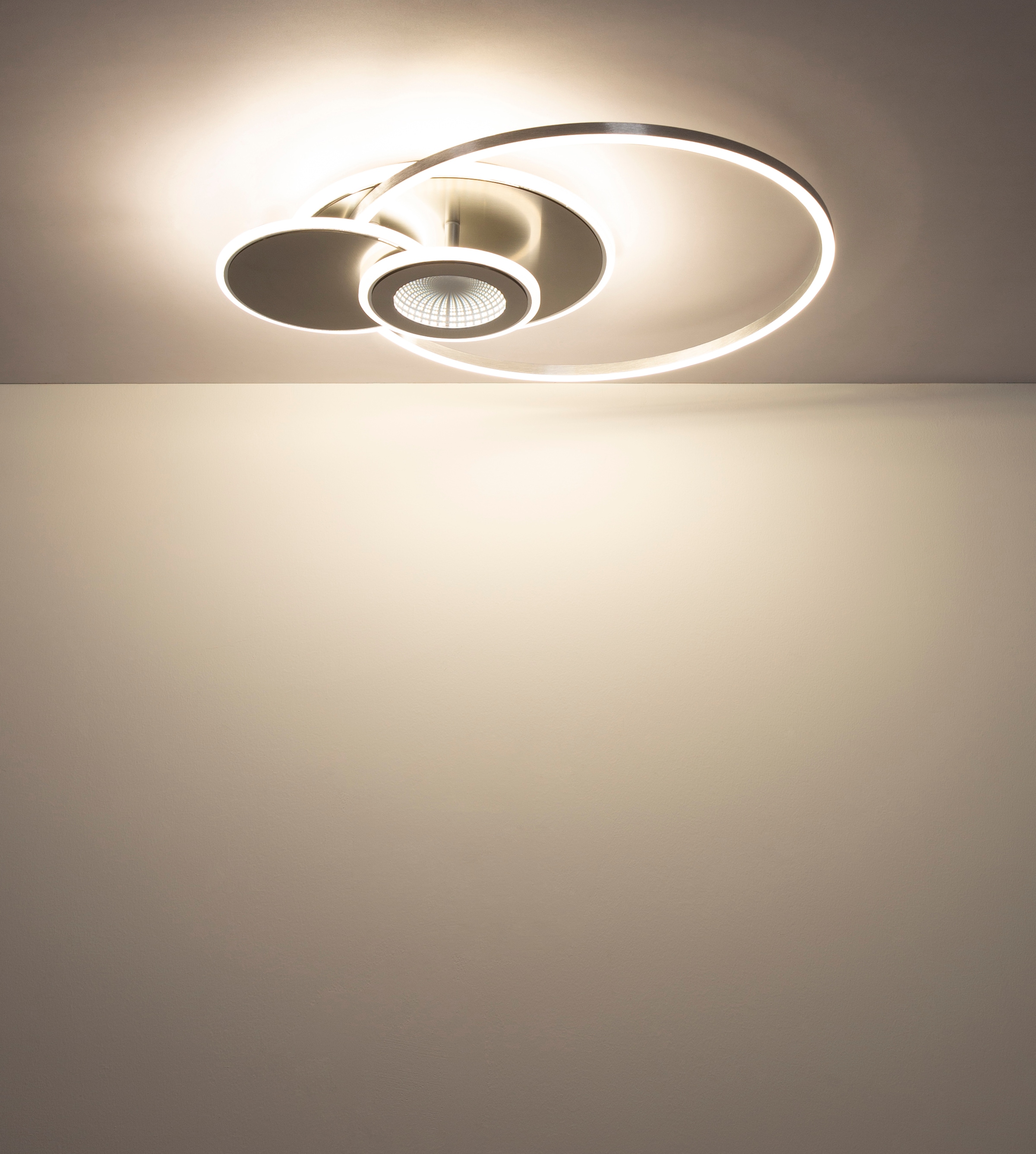GLOBO LIGHTING Deckenleuchte »BELTRAN« LED-Modul 1 Stk. Kleine LED-Deckenleuchte, 3D-Effekt, dimmbar, modern & flexibel