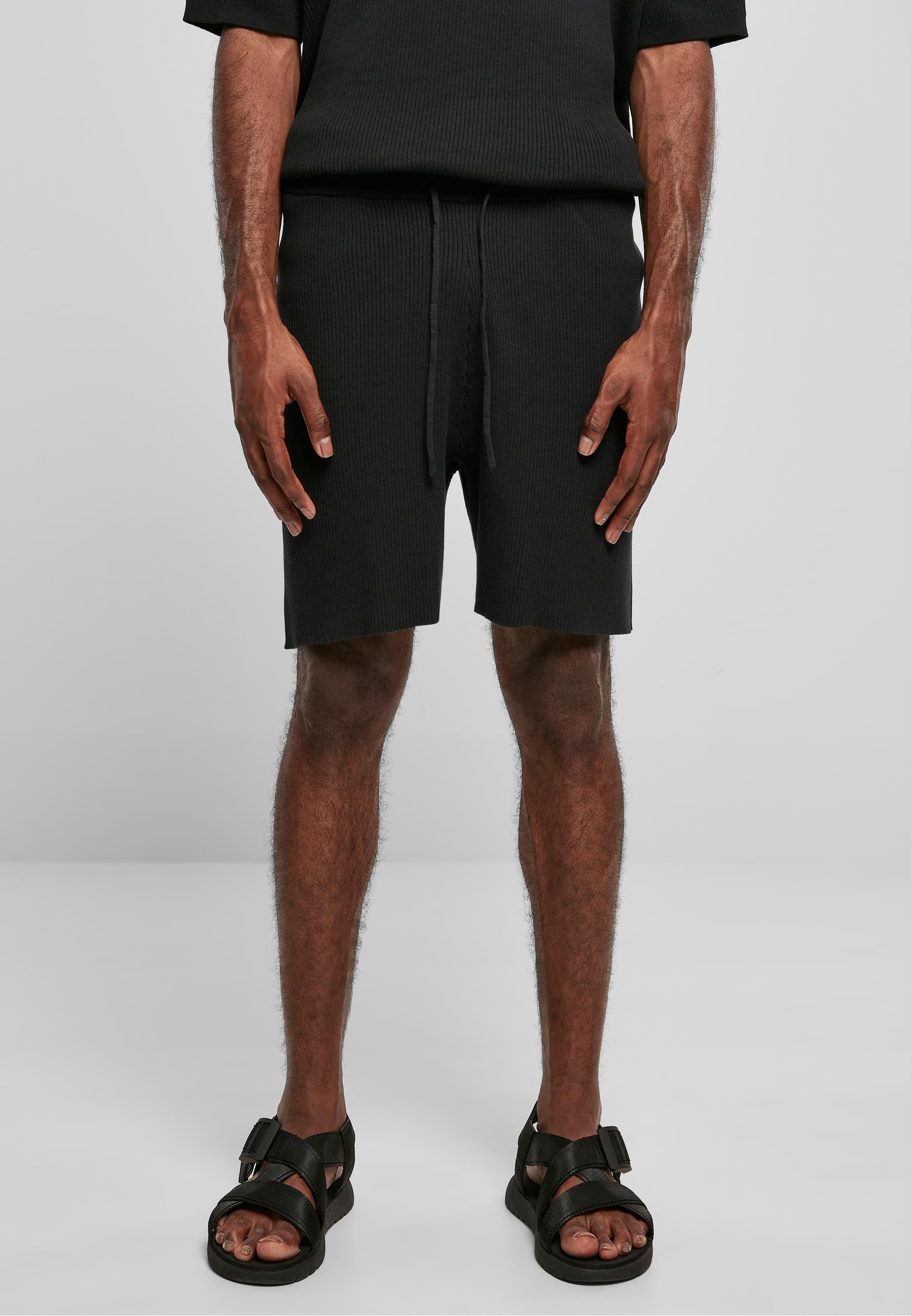 URBAN CLASSICS Shorts »Urban Classics Herren Ribbed Shorts«, (1 tlg.)
