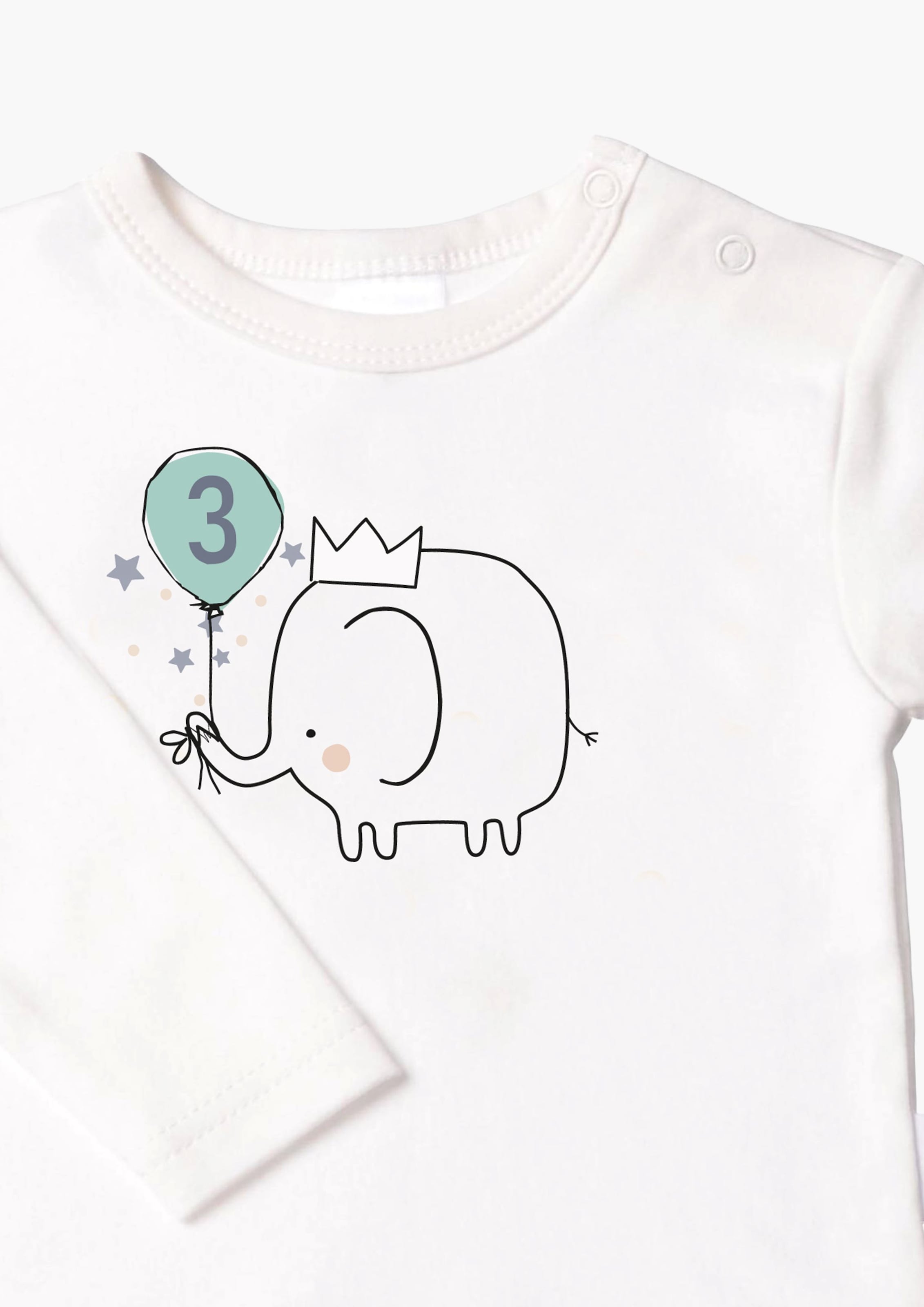 Liliput Langarmshirt »Elefant 3«, mit Druckknöpfen auf der Schulter kaufen  | BAUR | Sweatshirts