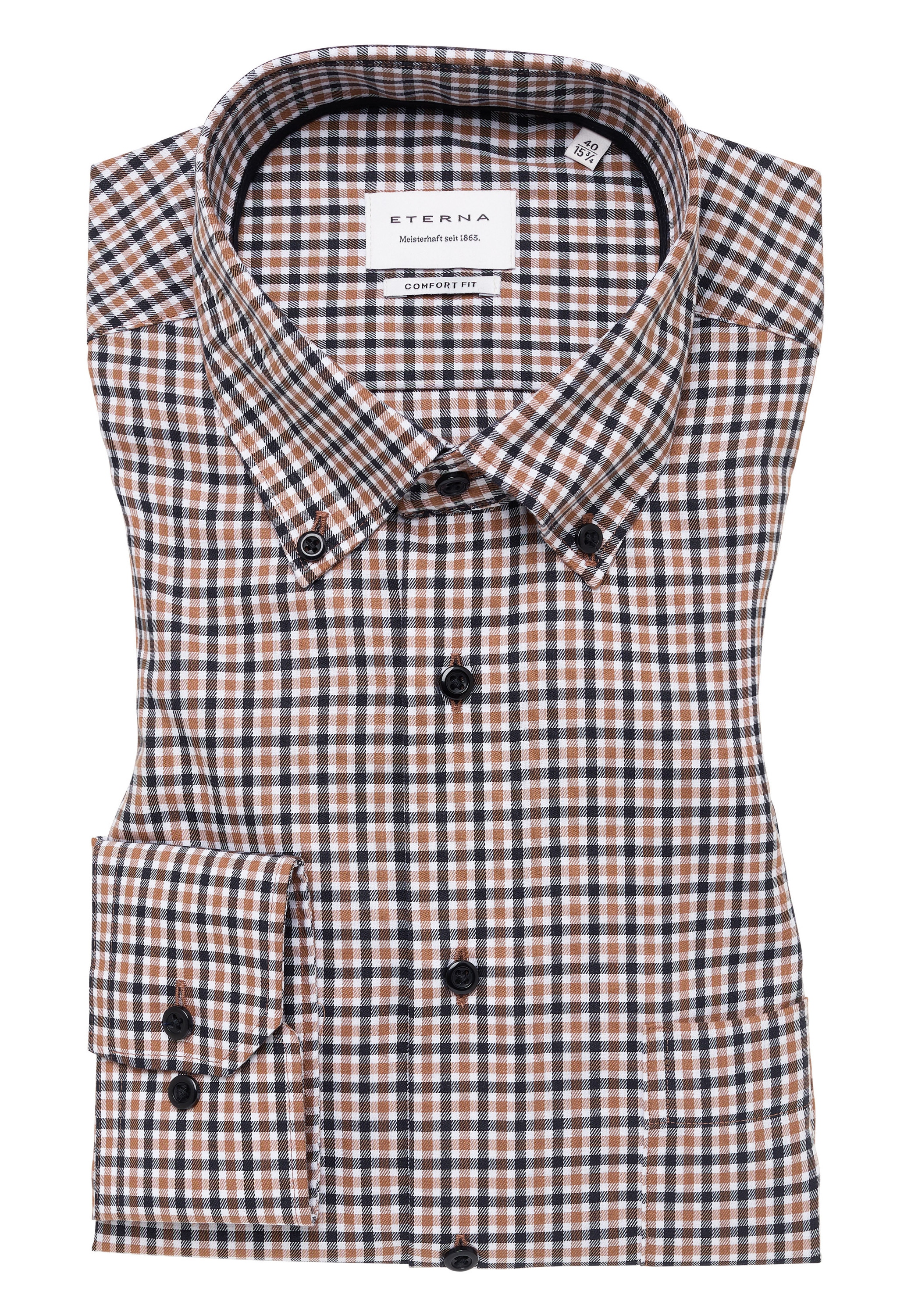 Eterna Langarmhemd »COMFORT FIT«, NON IRON (bügelfrei)