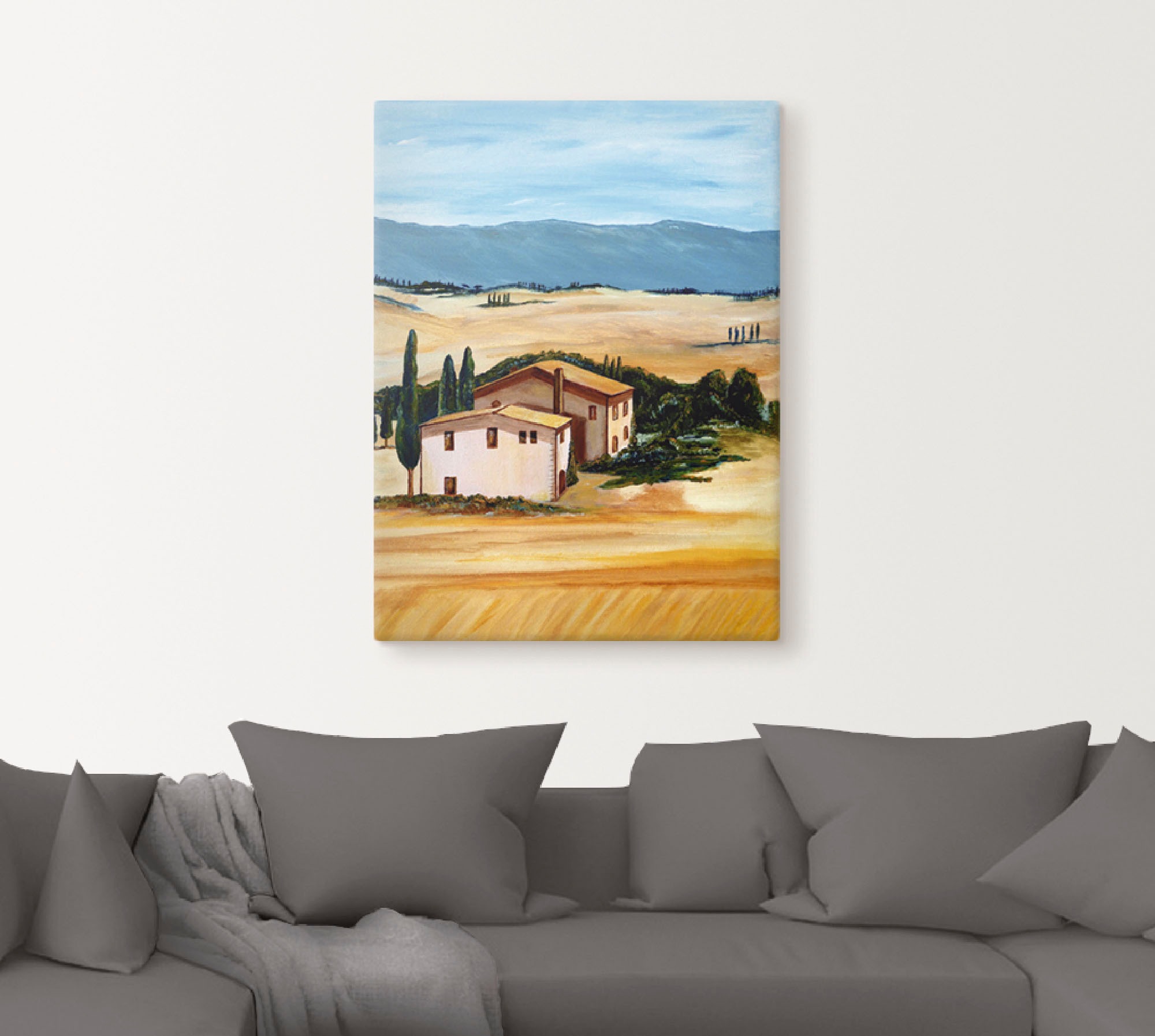 Artland Wandbild »Sommer in der Toskana«, Felder, (1 St.), als Leinwandbild in verschied. Größen