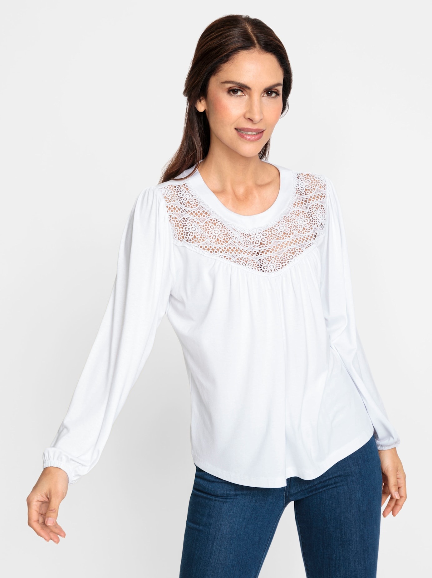 Inspirationen Spitzenshirt "Shirt" 1 Stk. günstig online kaufen