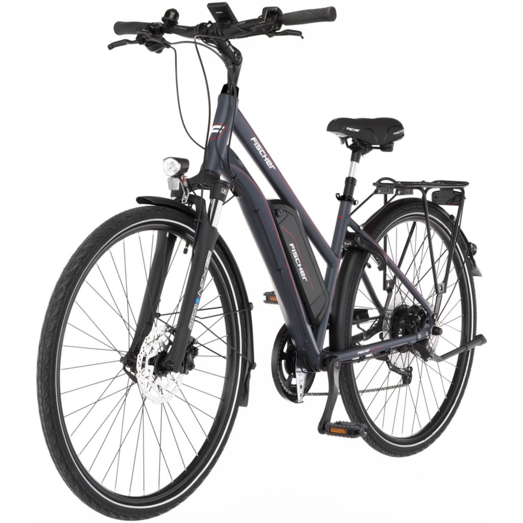 FISCHER Fahrrad E-Bike »VIATOR 2.0 418 44«, 8 Gang, Shimano, Acera Kettenschaltung, (mit Akku-Ladegerät-mit Werkzeug)