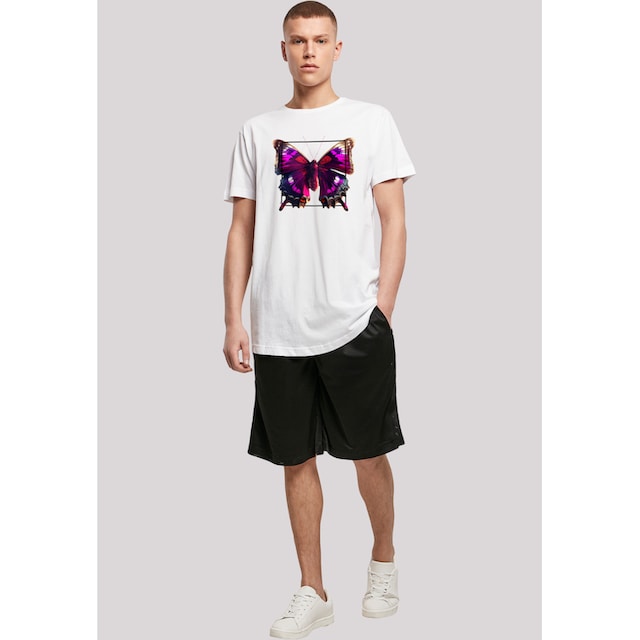 F4NT4STIC T-Shirt »Pink Schmetterling LONG TEE«, Print ▷ für | BAUR