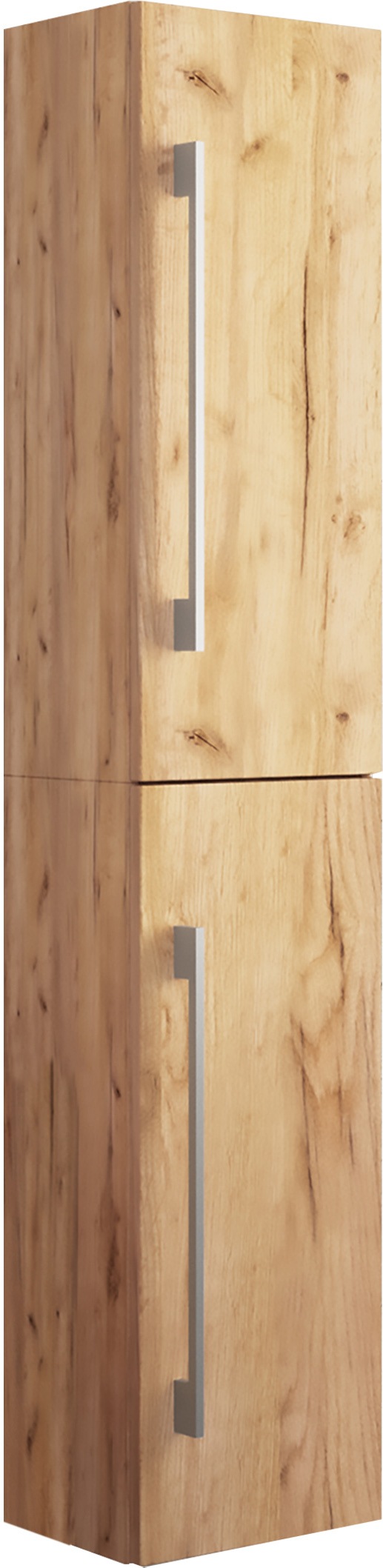 Hochschrank VCM, B:33cm T:22cmhonig, eiche, Obermaterial: 100% Holz Wood., Badezimmer, Schränke, "Holz Badmöbel Bad Hochschrank Badschrank Badinos 2"