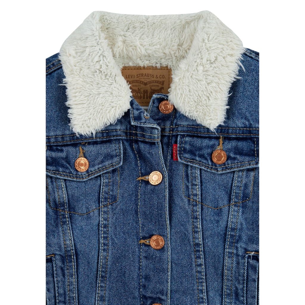 Levi's® Kids Jeansjacke »LVG SHERPA TRUCKER JACKET«, ohne Kapuze