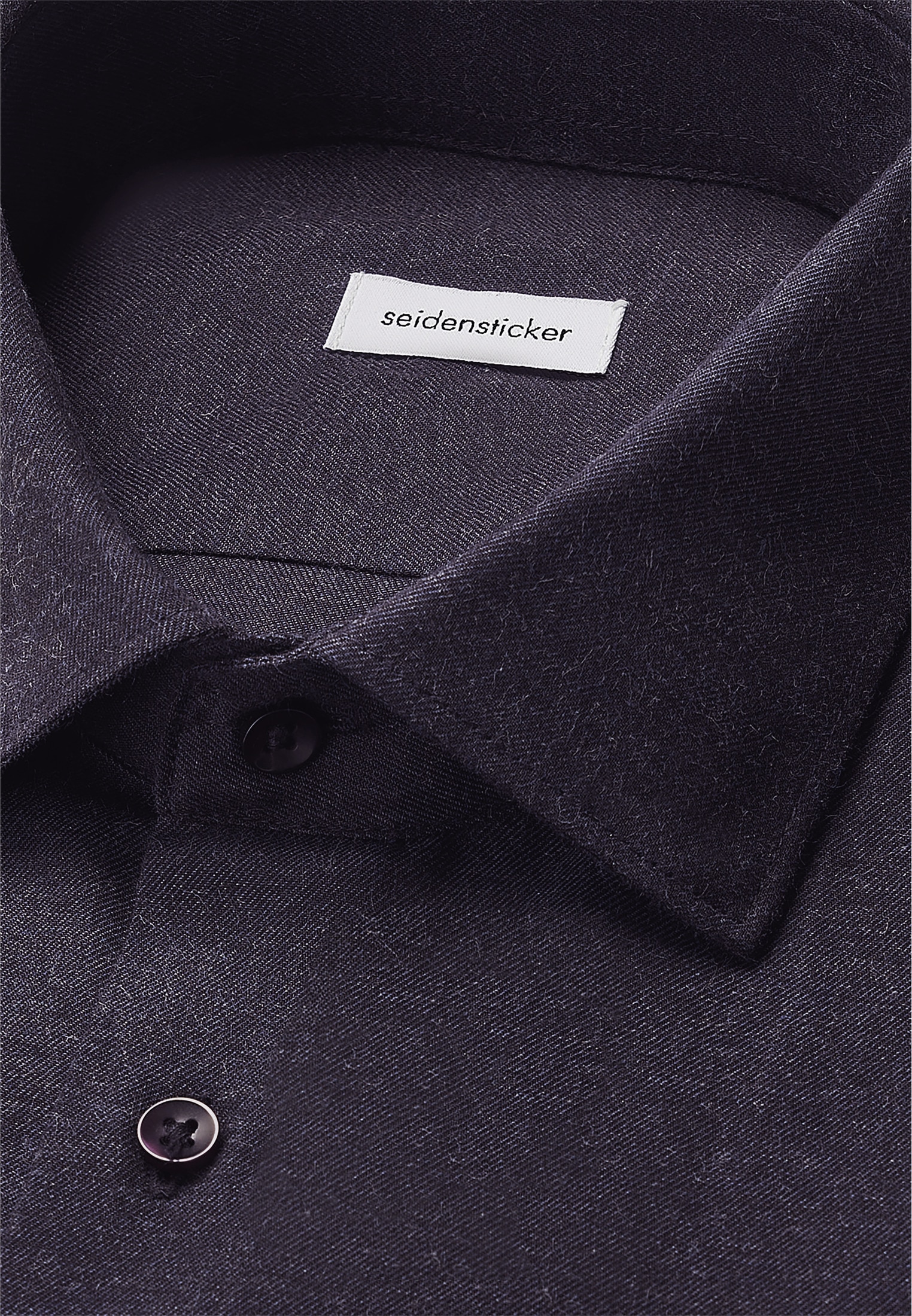 seidensticker Flanellhemd »Schwarze Rose«, Slim 1/1 Kentkragen Flanell