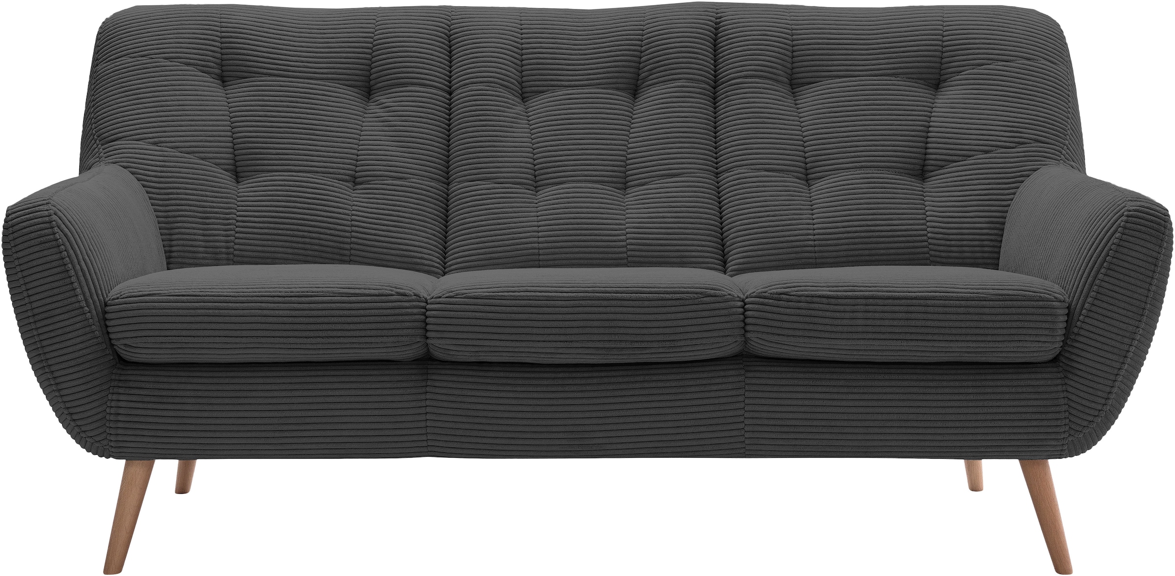 exxpo - sofa fashion 3-Sitzer "Scandi, bequem, aufwendige Rückenpolsterung günstig online kaufen