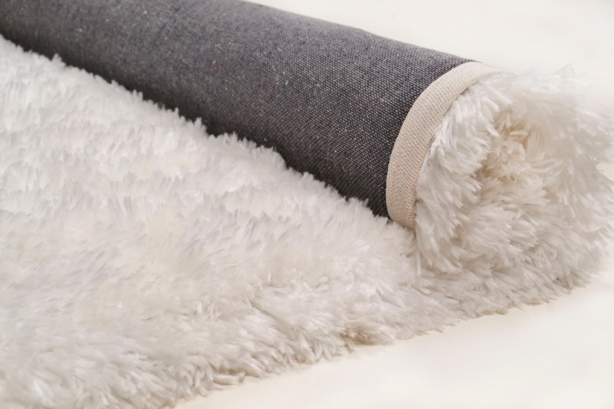 Tapis à poils longs THEKO Flokato Blanc 190x290cm 3