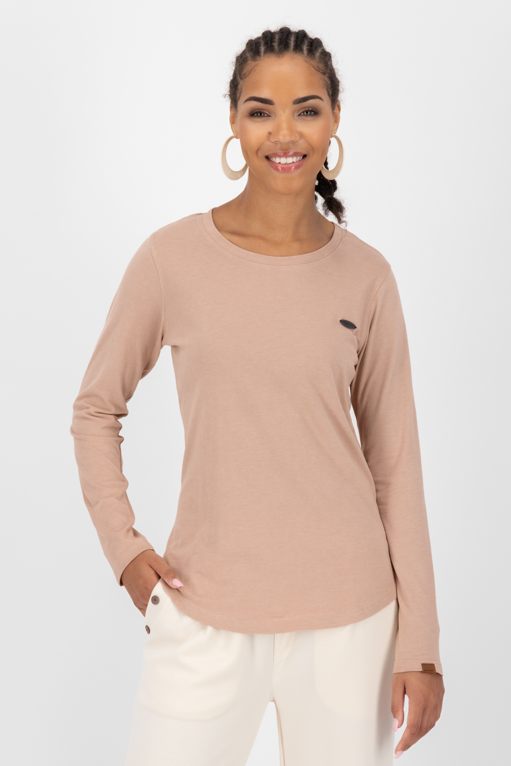 Alife & Kickin Langarmshirt »Damen LeaAK A«, Figurnah geschnittenes Longsleeve Shirt mit Rundhalsausschnitt