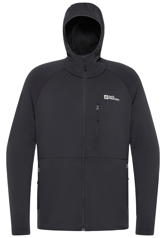 Jack Wolfskin Fleecejacke »KOLBENBERG HOODED FZ M«, mit Kapuze