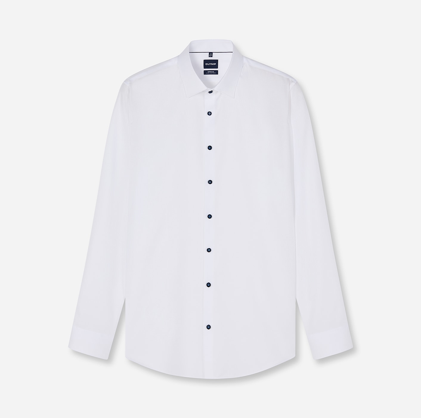 OLYMP Langarmhemd "No. Six" Businesshemd, Kentkragen, Super Slim