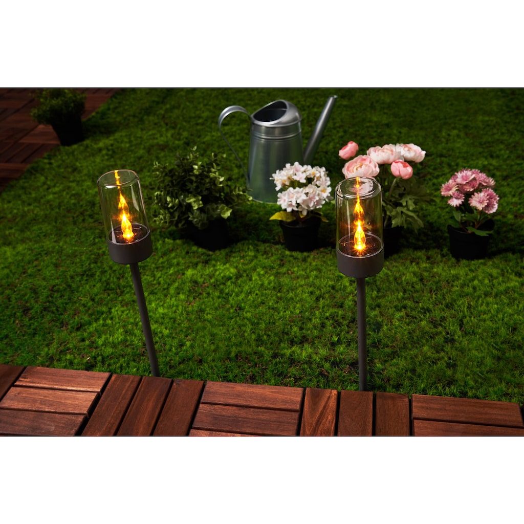 Pauleen LED Gartenfackel »Sunshine Happiness«, 2 flammig-flammig