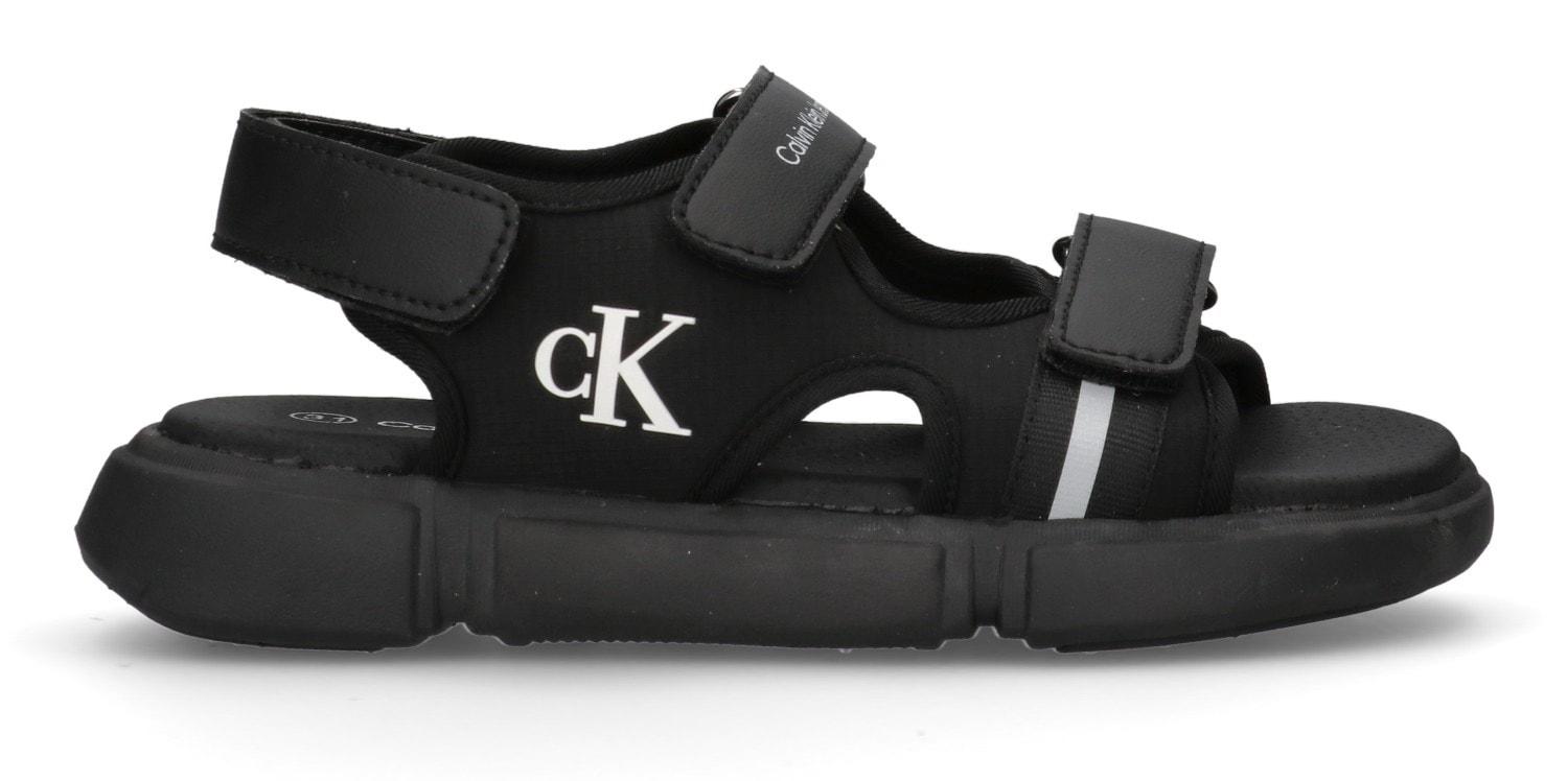 Calvin Klein Jeans Sandale, Trekkingschuh, Outdoorsandale, Klettschuh mit Klettverschluss