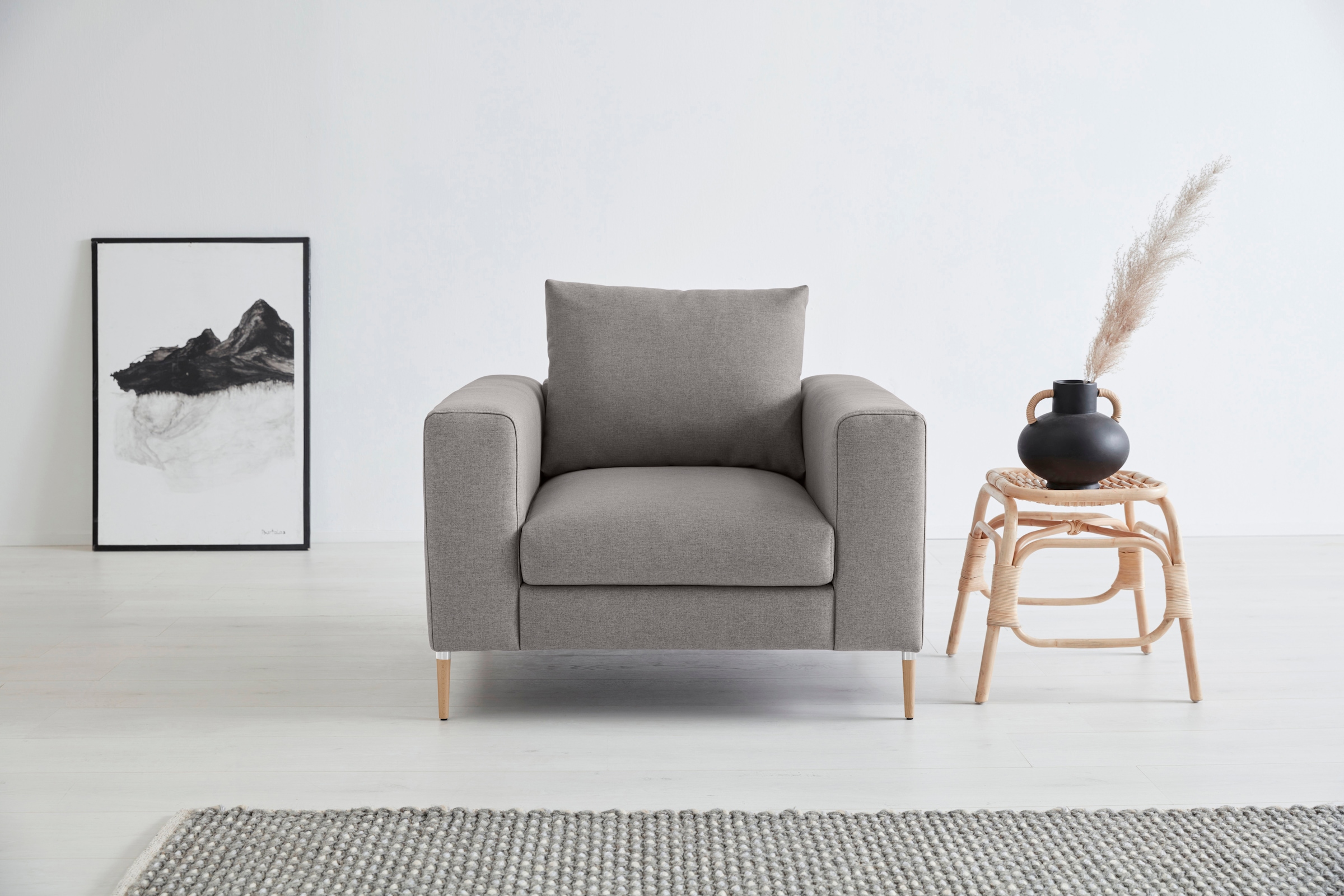 OTTO products Loungesessel »Finnja«, mit Recycling-Bezug