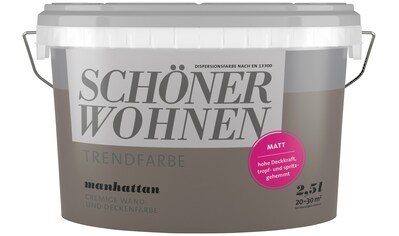 SCHÖNER WOHNEN FARBE Wand- und Deckenfarbe »TRENDFARBE, matt«