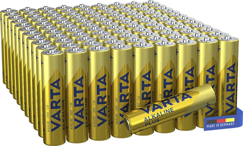 Batterie »Alkaline Plus AAA Batterien, 100er Pack«, LR03, (Packung, 100 St.)