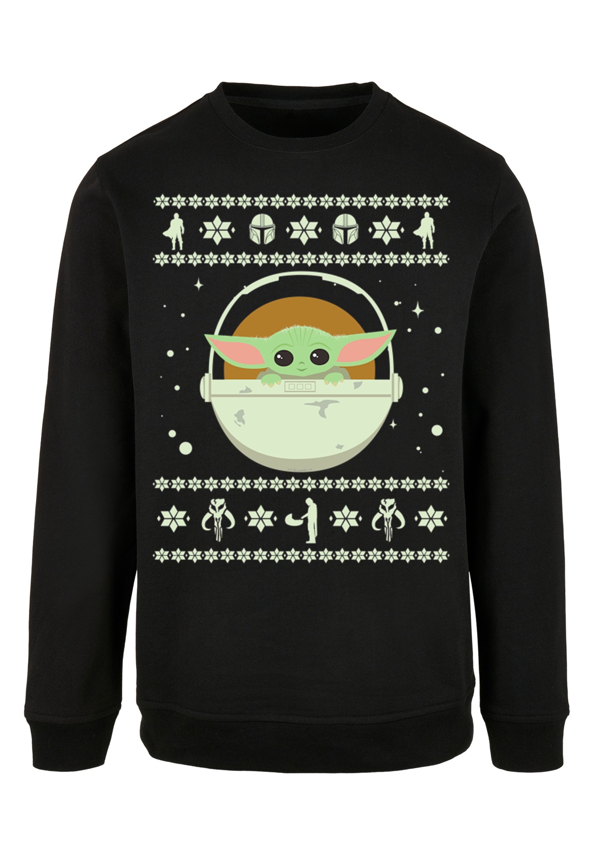 F4NT4STIC Kapuzenpullover »Star Wars The Mundalorian Christmas«, Print