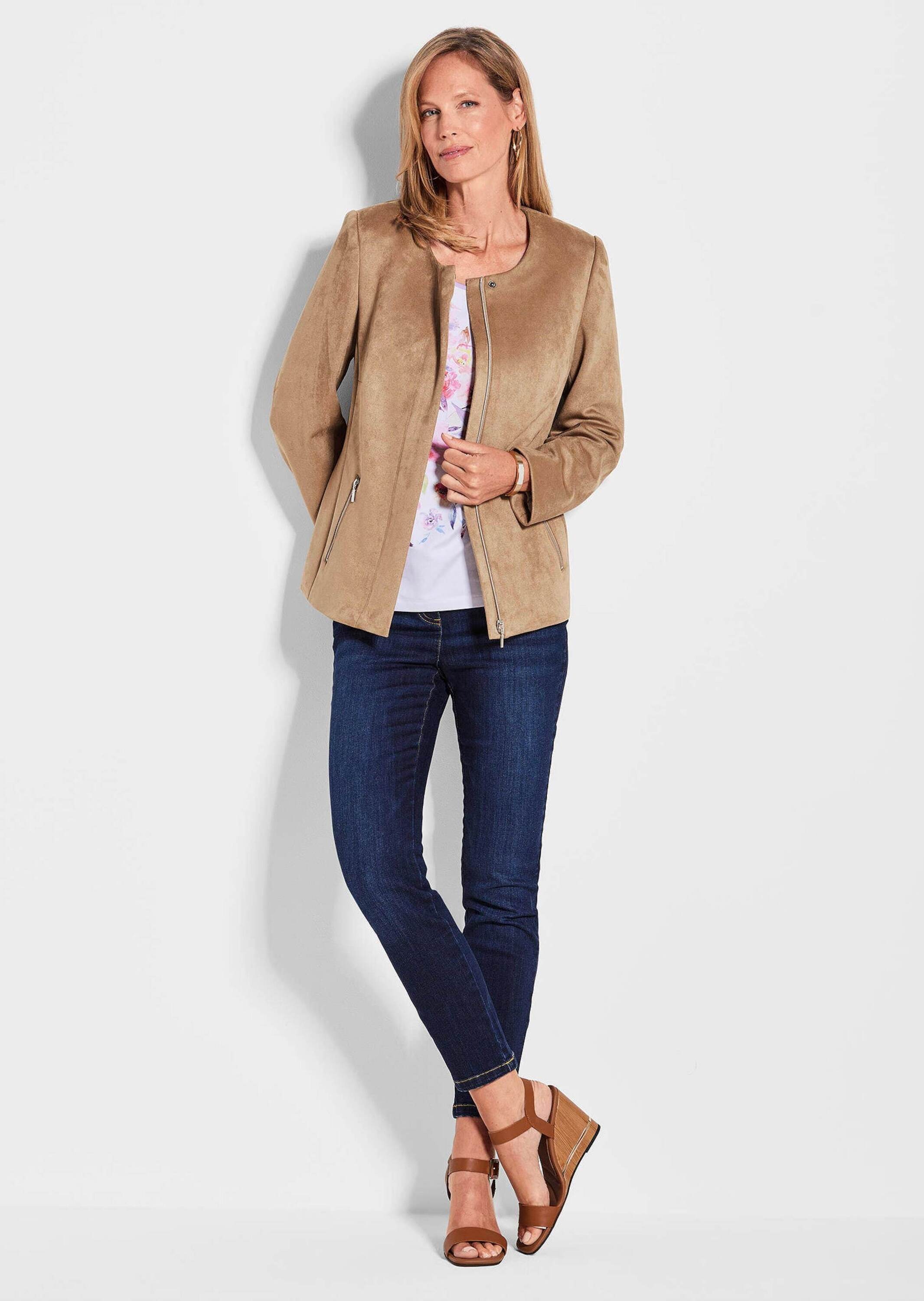 GOLDNER Kurzjacke »Ausdrucksstarke Lederimitatjacke mit supersoftem Griff«