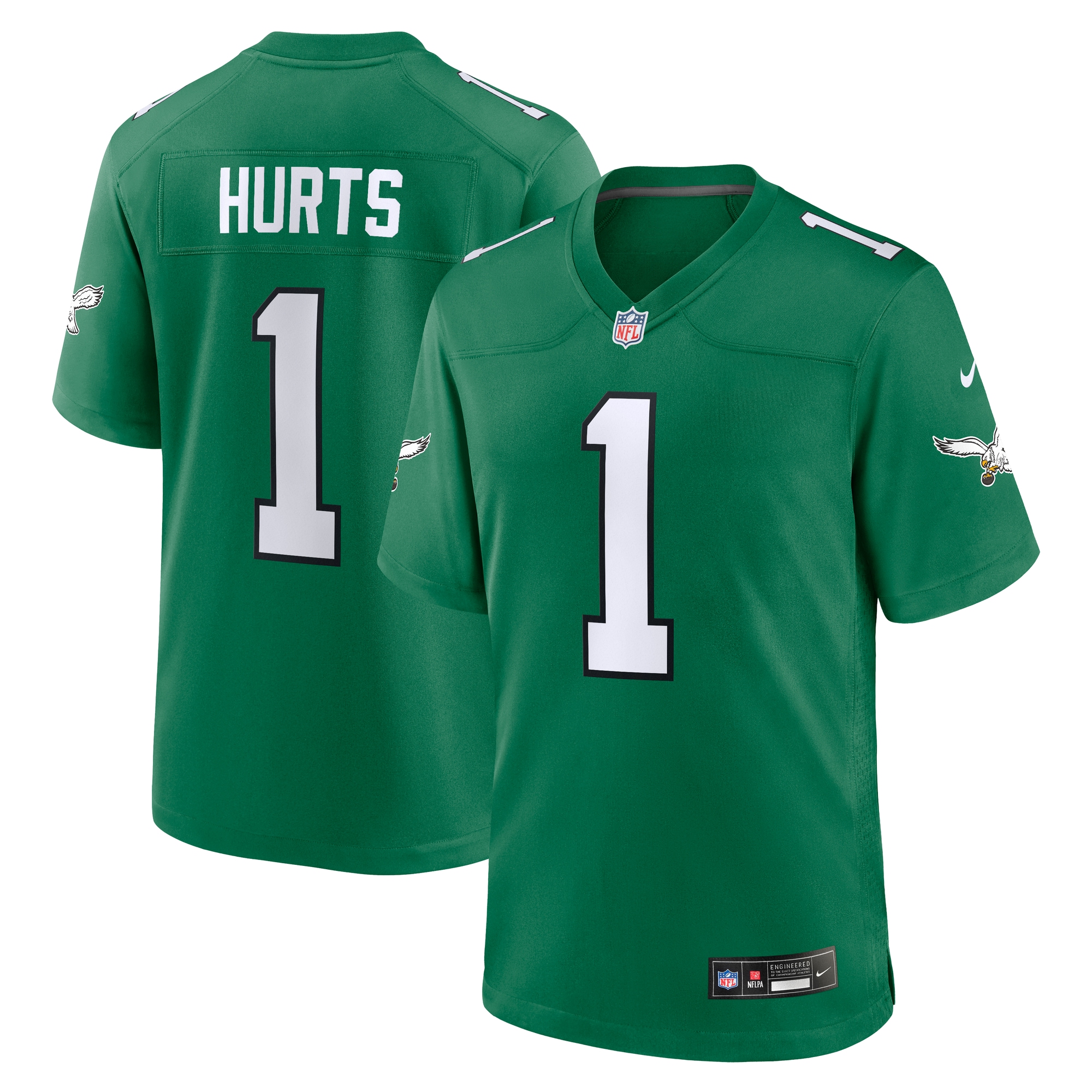 Nike "Nike Trikot Philadelphia Eagles NFL Throwback Jersey Hurts 1"