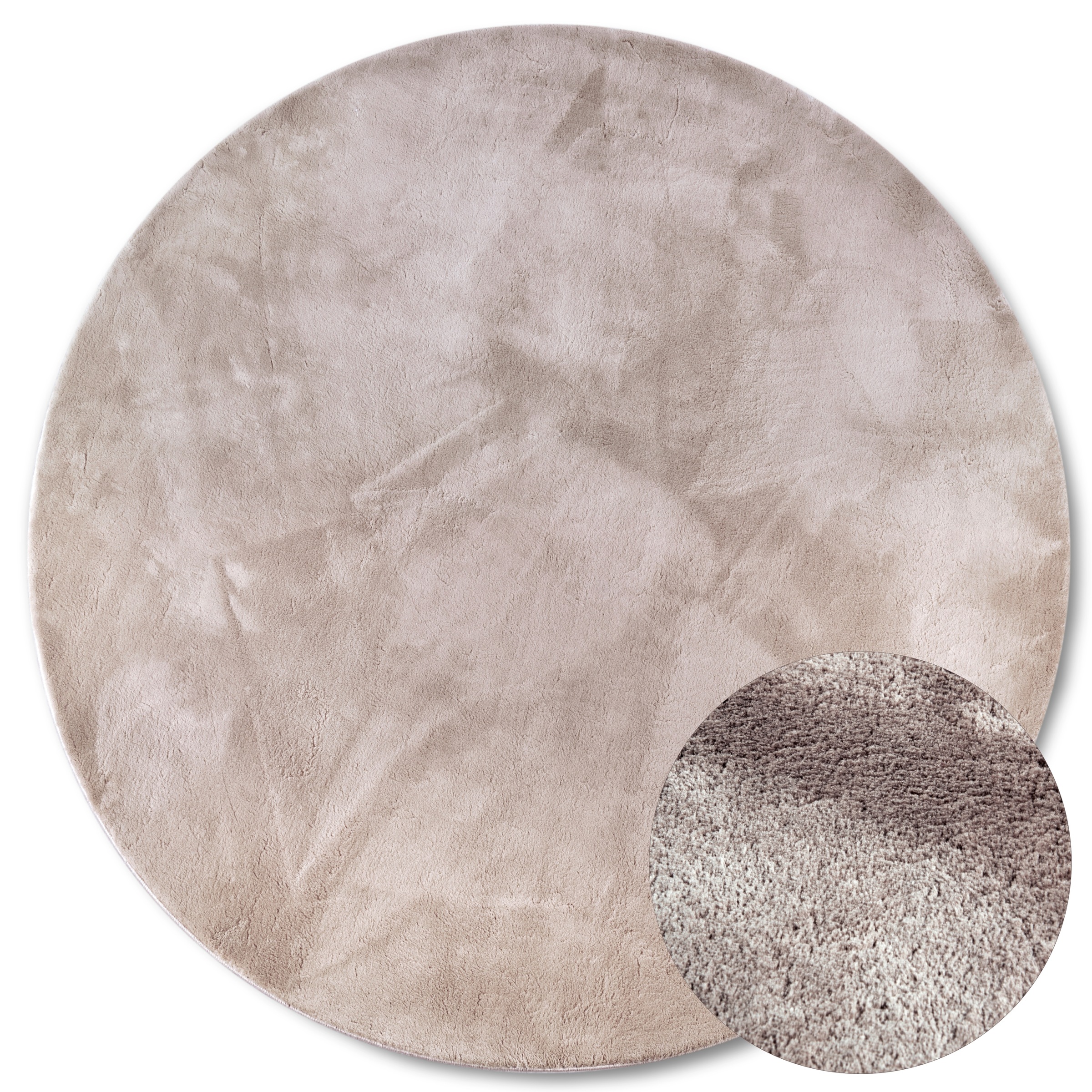 Villeroy & Boch Teppich "Leon" rund 15 mm Höhe Langflor, Shaggy, einfarbig, günstig online kaufen
