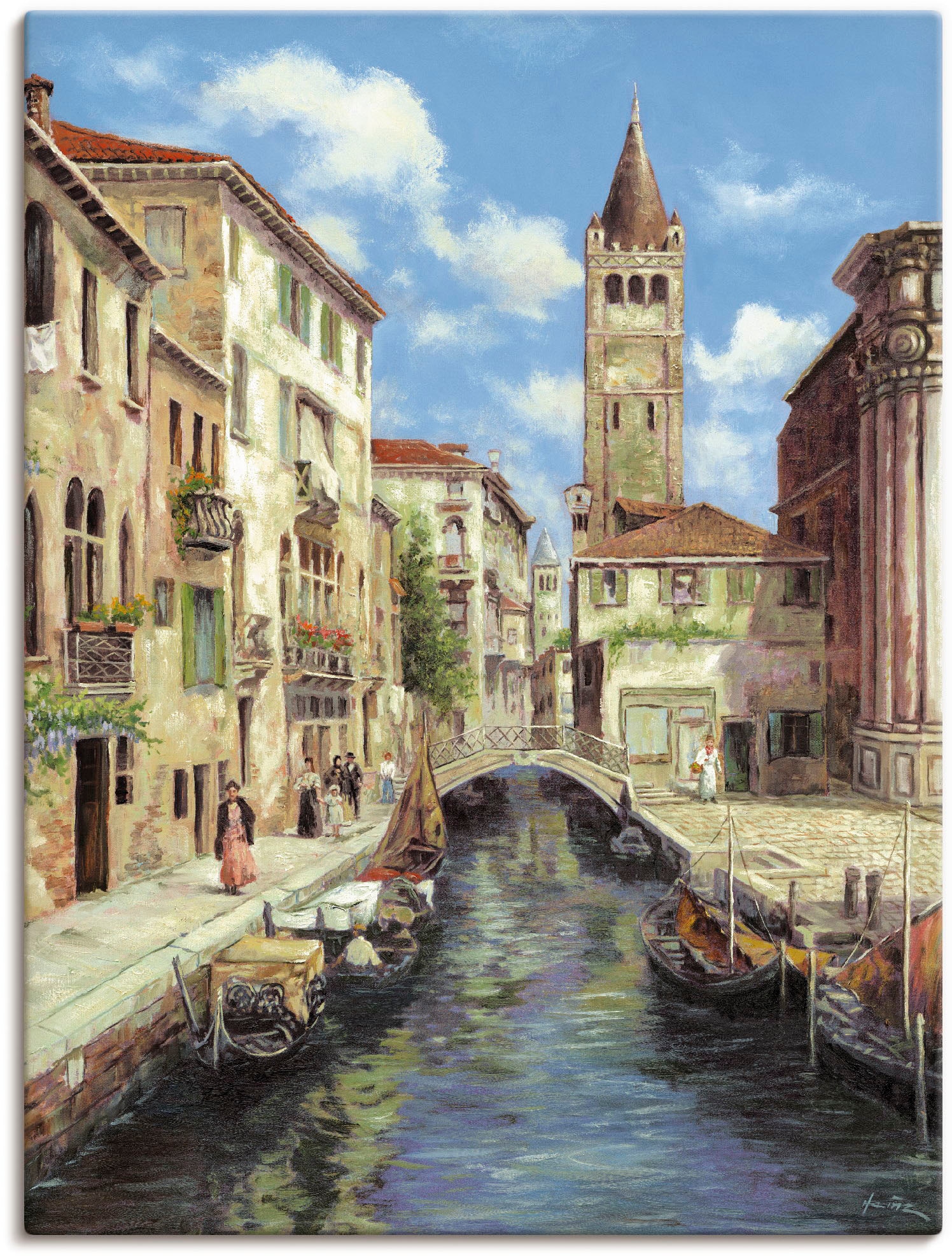 Artland Wandbild "Venedig", Venedig, (1 St.), als Leinwandbild, Poster in verschied. Größen