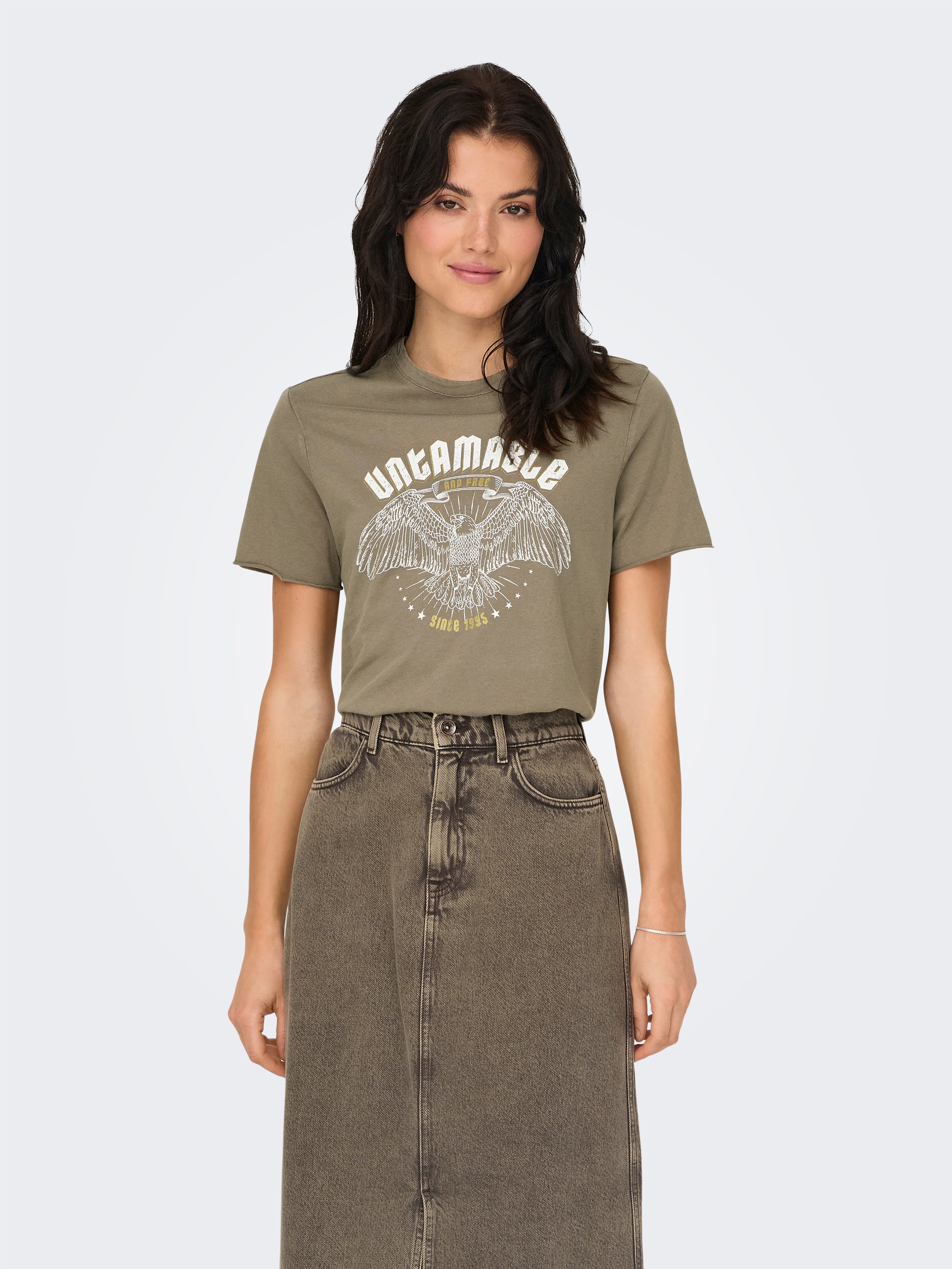 ONLY "ONLLUCY REG S/S TOP JRS NOOS" unterschiedlich bedruckt günstig online kaufen