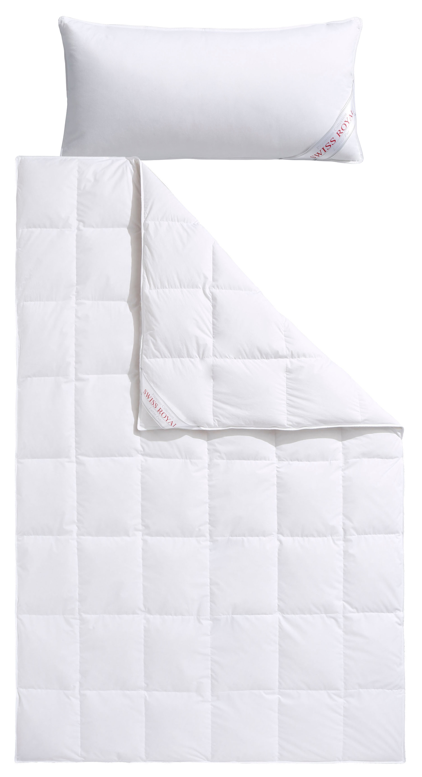 Haeussling Daunenbettdecke + Kopfkissen "Swiss Royal" Bettdecken-Set mit Ko günstig online kaufen