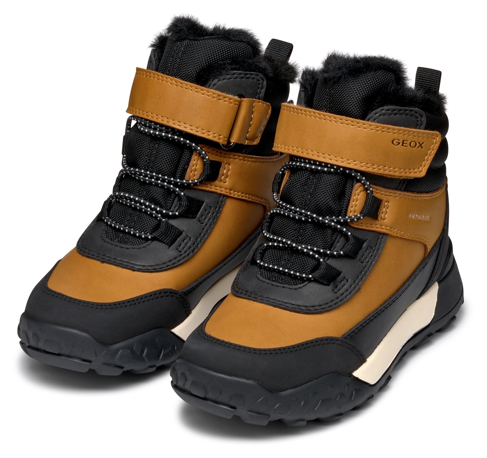 Geox Winterboots "J TREKKYUP BOY B ABX", Klettstiefel, Snowboots, Winterstiefel mit Klettverschluss