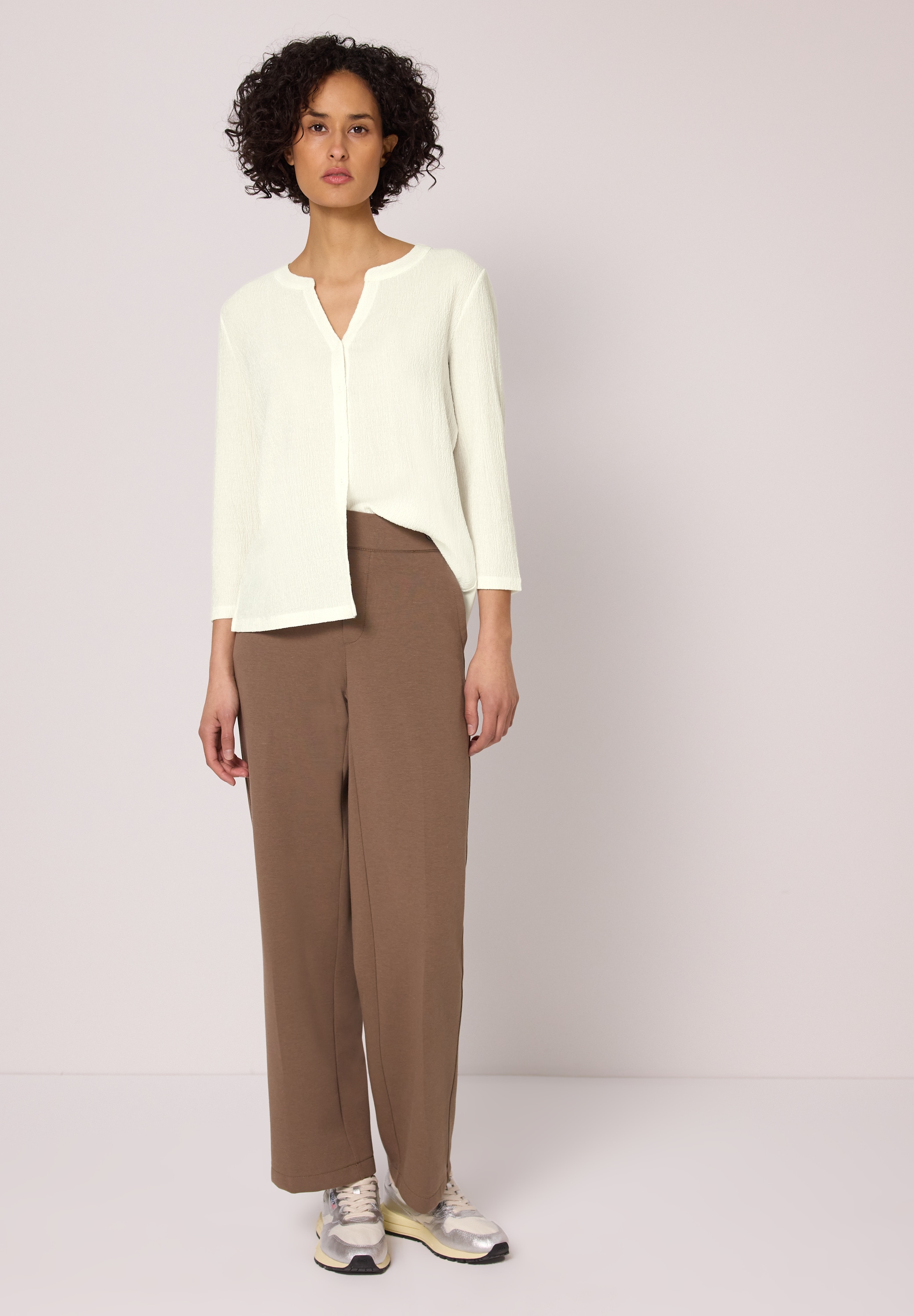 STREET ONE 3/4-Arm-Shirt mit Strukturmix