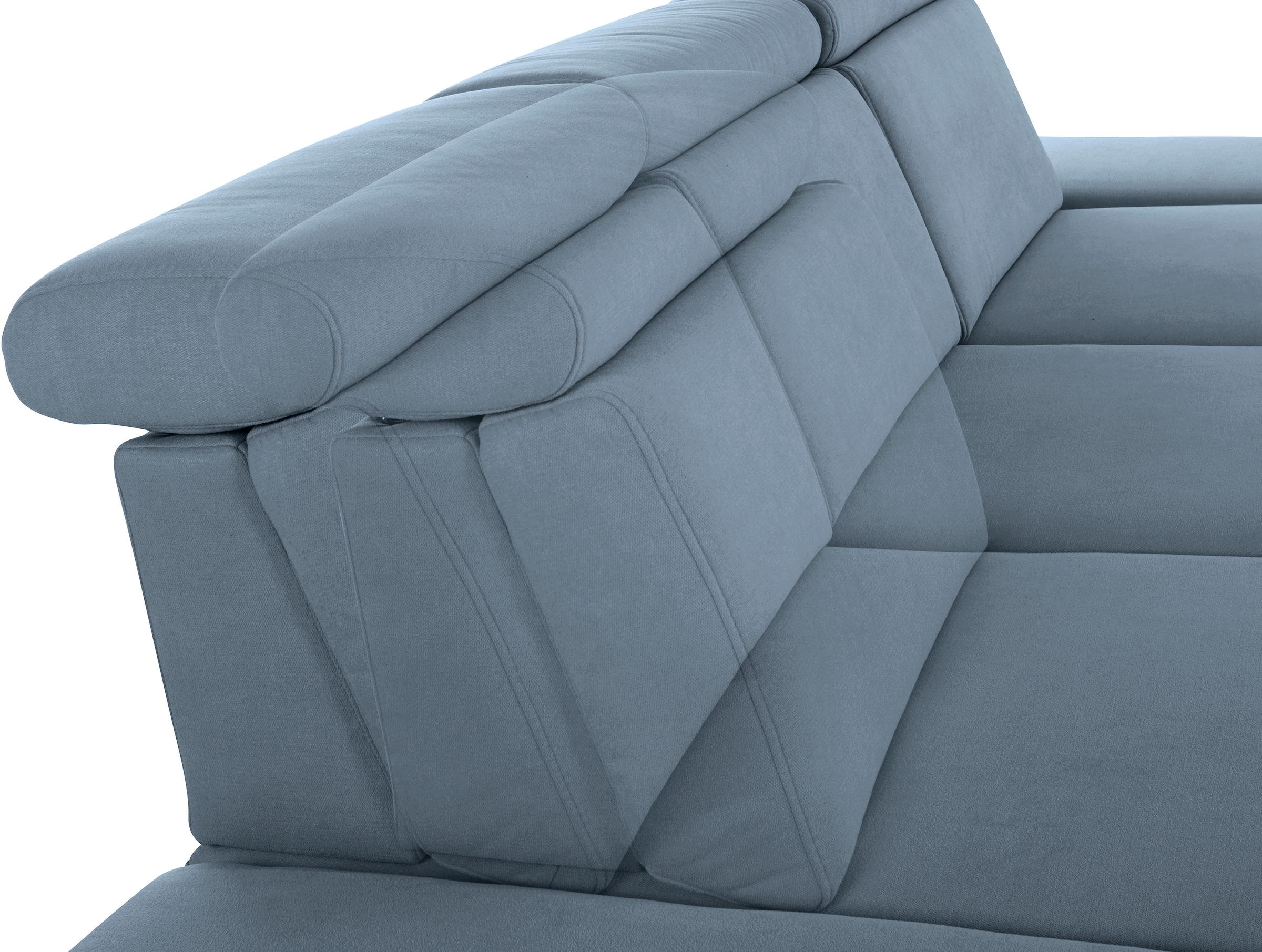 sit&more Ecksofa »Brisbane L-Form«, Fußhöhe 15 cm, inklusive Sitztiefen-, Armteil- und Kopfteilverstellung