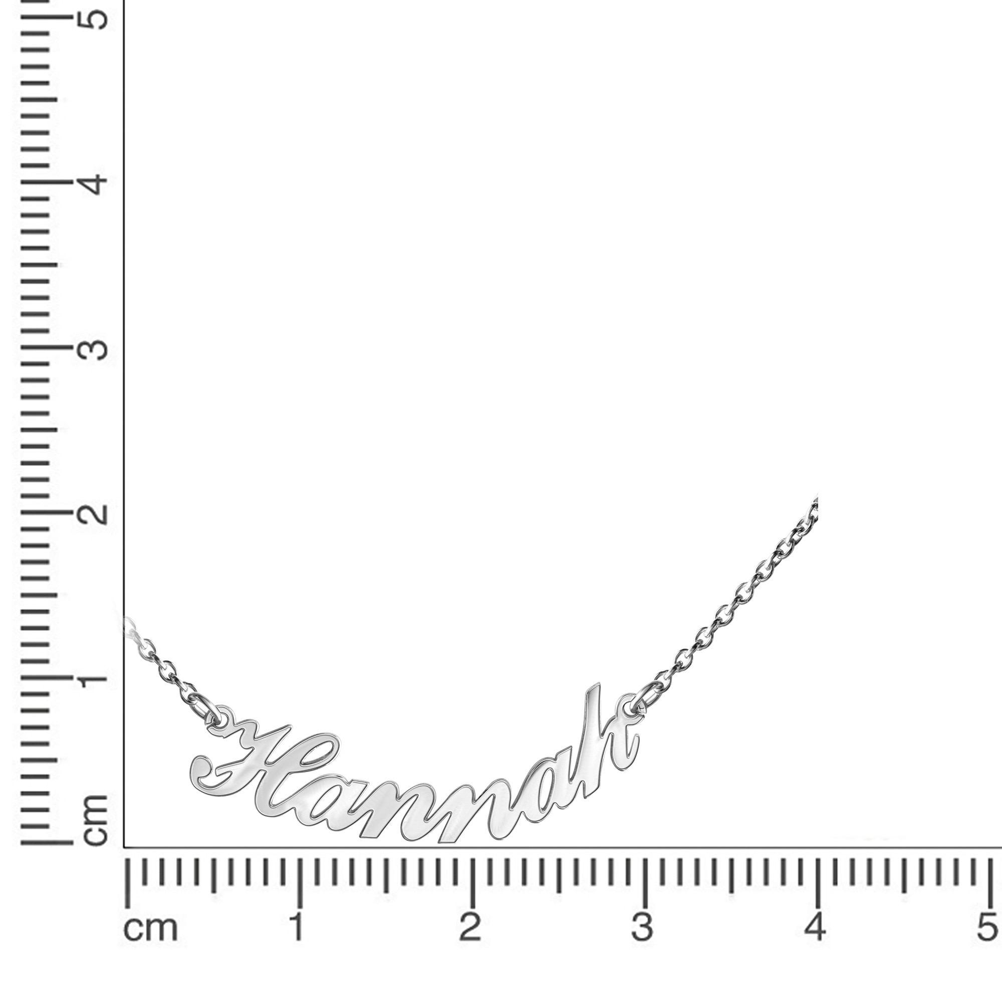 Vivance Collierkettchen »925/- Sterling Silber rhodiniert Namenskette«