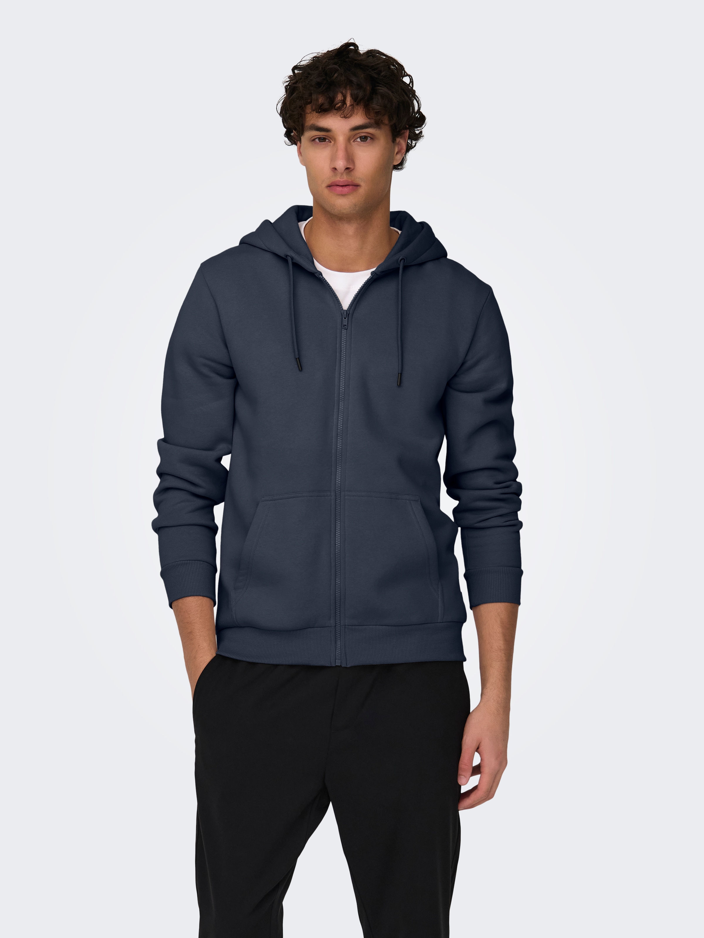 ONLY & SONS Kapuzensweatjacke "ONSCERES ZIP THR. HOODIE SWEAT NOOS" günstig online kaufen