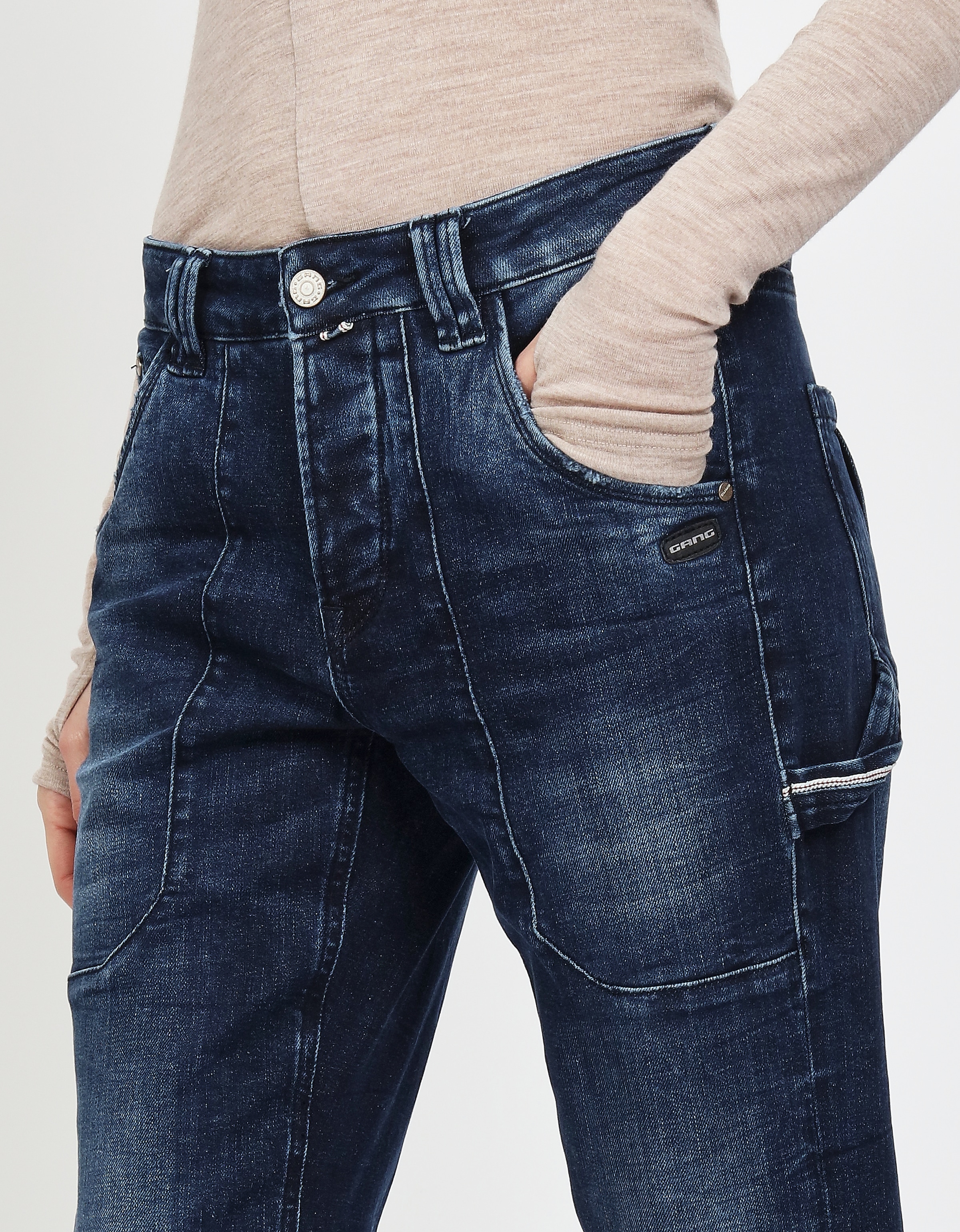 GANG Straight-Jeans »94THELMA WORKER«, mit aufgesetzten Taschen und typischen Workerdetails
