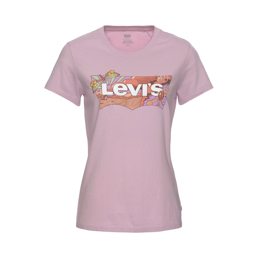 Damenmode Shirts & Sweatshirts Levi's® T-Shirt »The Perfect Tee«, mit Batwing-Print lila