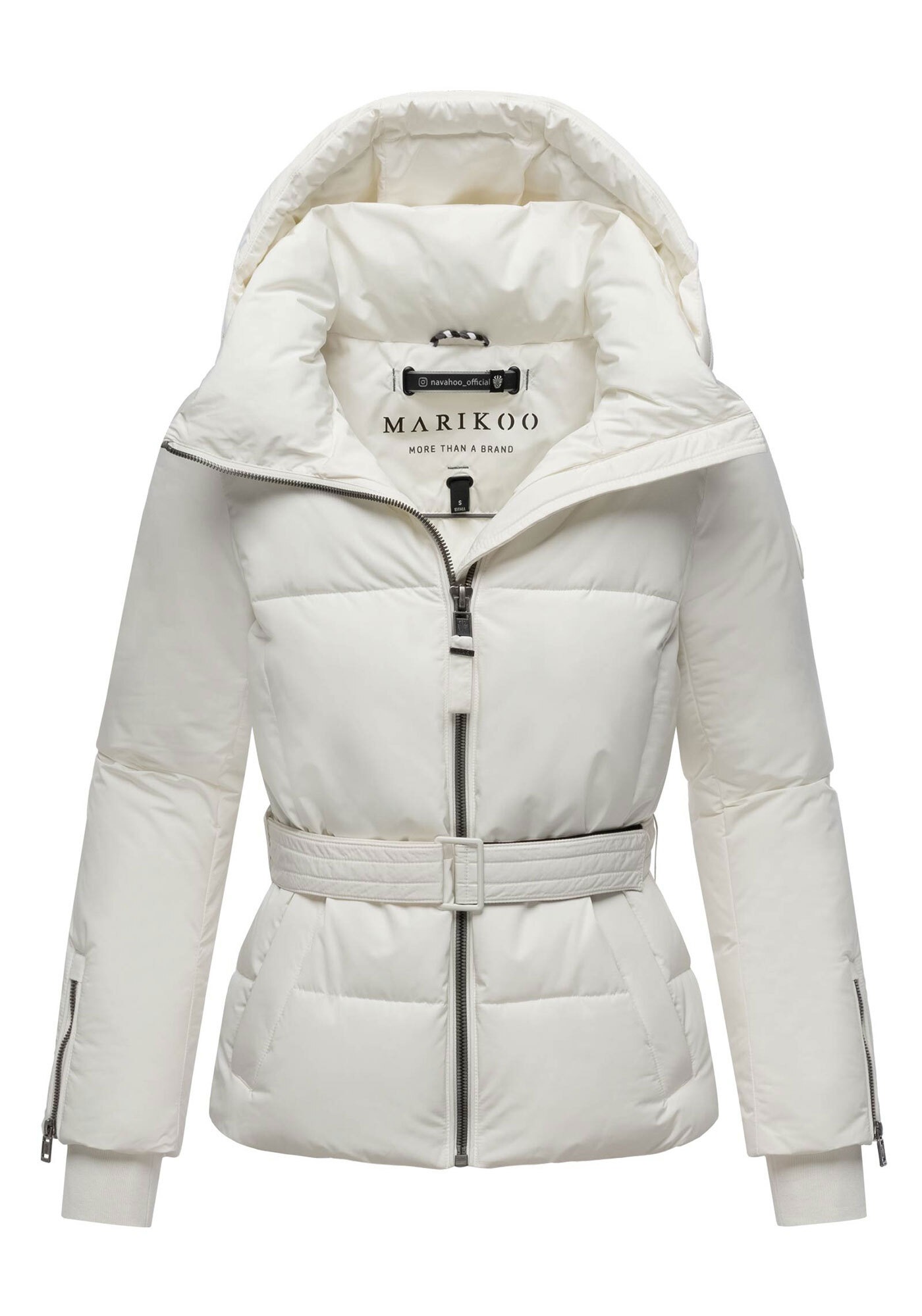 Marikoo Winterjacke »Aleynaa«, Winterjacke mit Taillengürtel