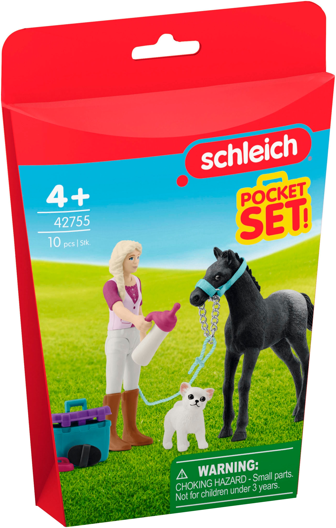 Schleich® Spielwelt »HORSE CLUB, Pflegeset für Fohlen (42755)«, Made in Europe