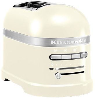 KitchenAid Toaster »Artisan 5KMT2204EAC ALMOND CREAM«, 2 kurze Schlitze, für 2 Scheiben, 1250 W, mit Sandwichzange