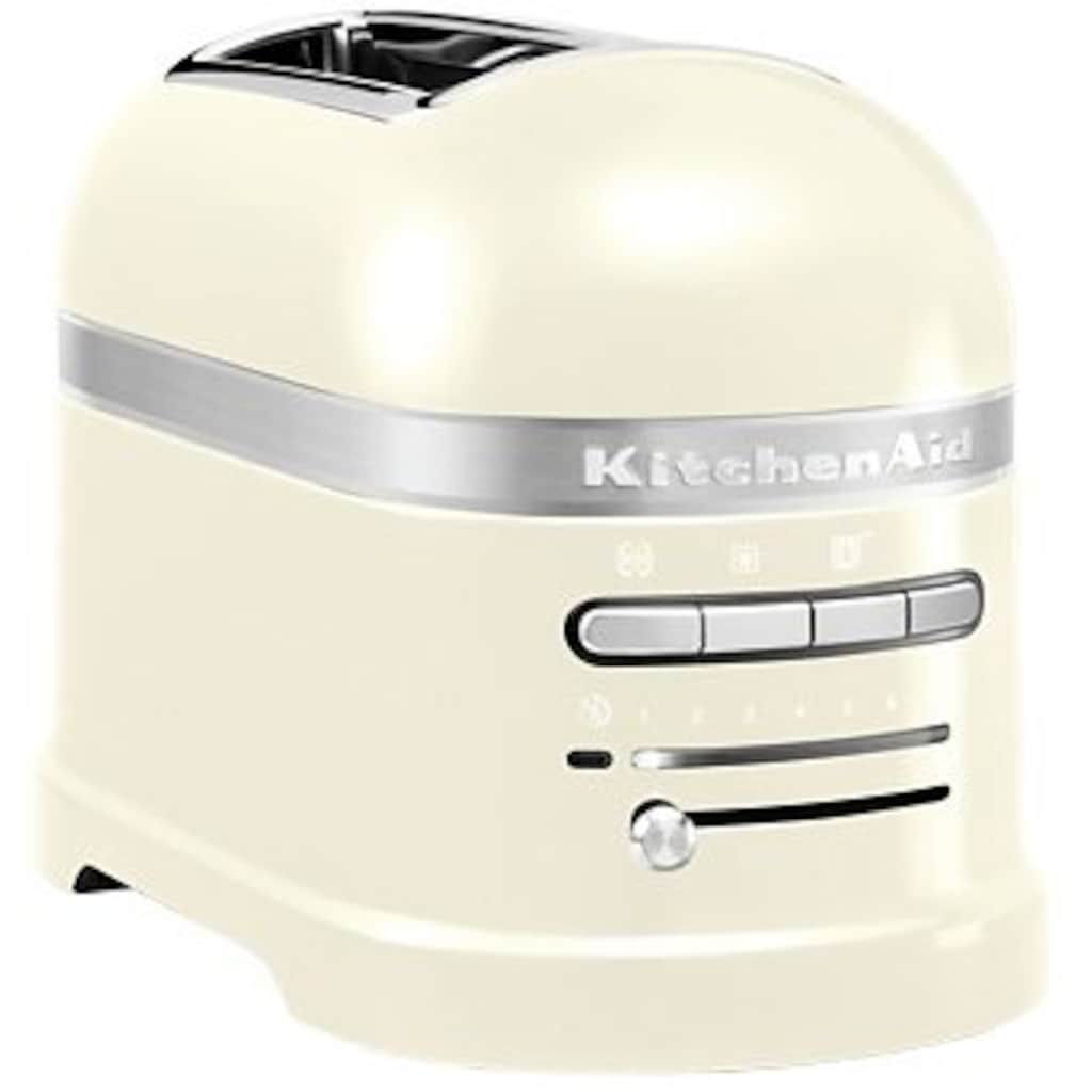 KitchenAid Toaster »Artisan 5KMT2204EAC ALMOND CREAM«, 2 kurze Schlitze, für 2 Scheiben, 1250 W