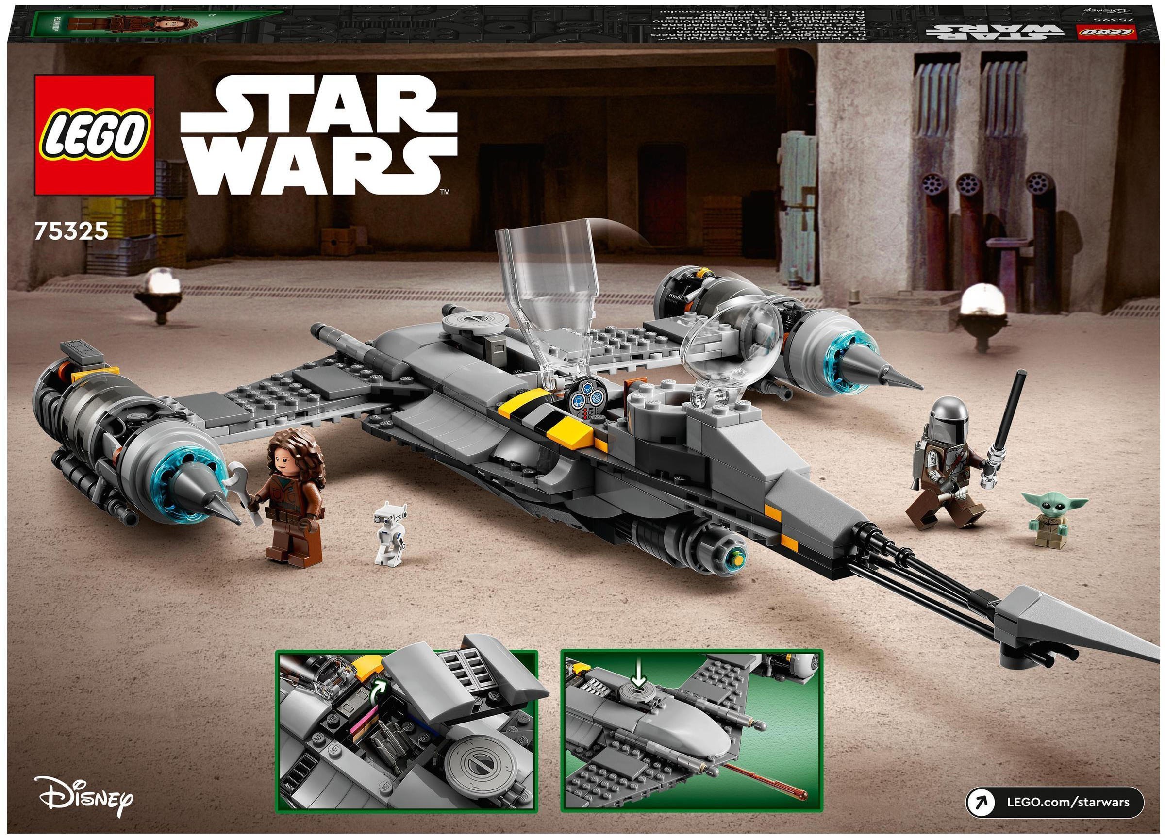 LEGO® Konstruktionsspielsteine »Der N-1 Starfighter des Mandalorianers (75325), LEGO® Star Wars™«, (412 St.)