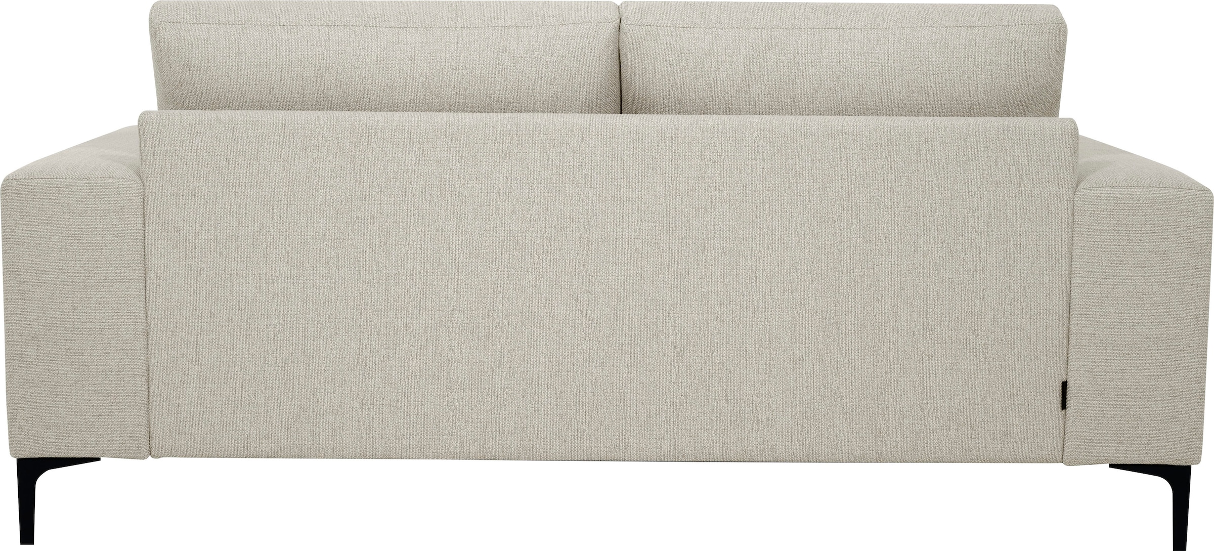 Places of Style 2-Sitzer »Xander«, Breite 164 cm, Webstoff, Soft-Touch Chenille, schwarze Metallfüße